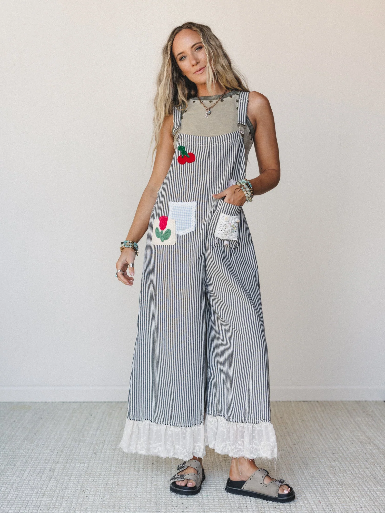 A Bit of Whimsy Jumpsuit - Black Stripe - Image 2