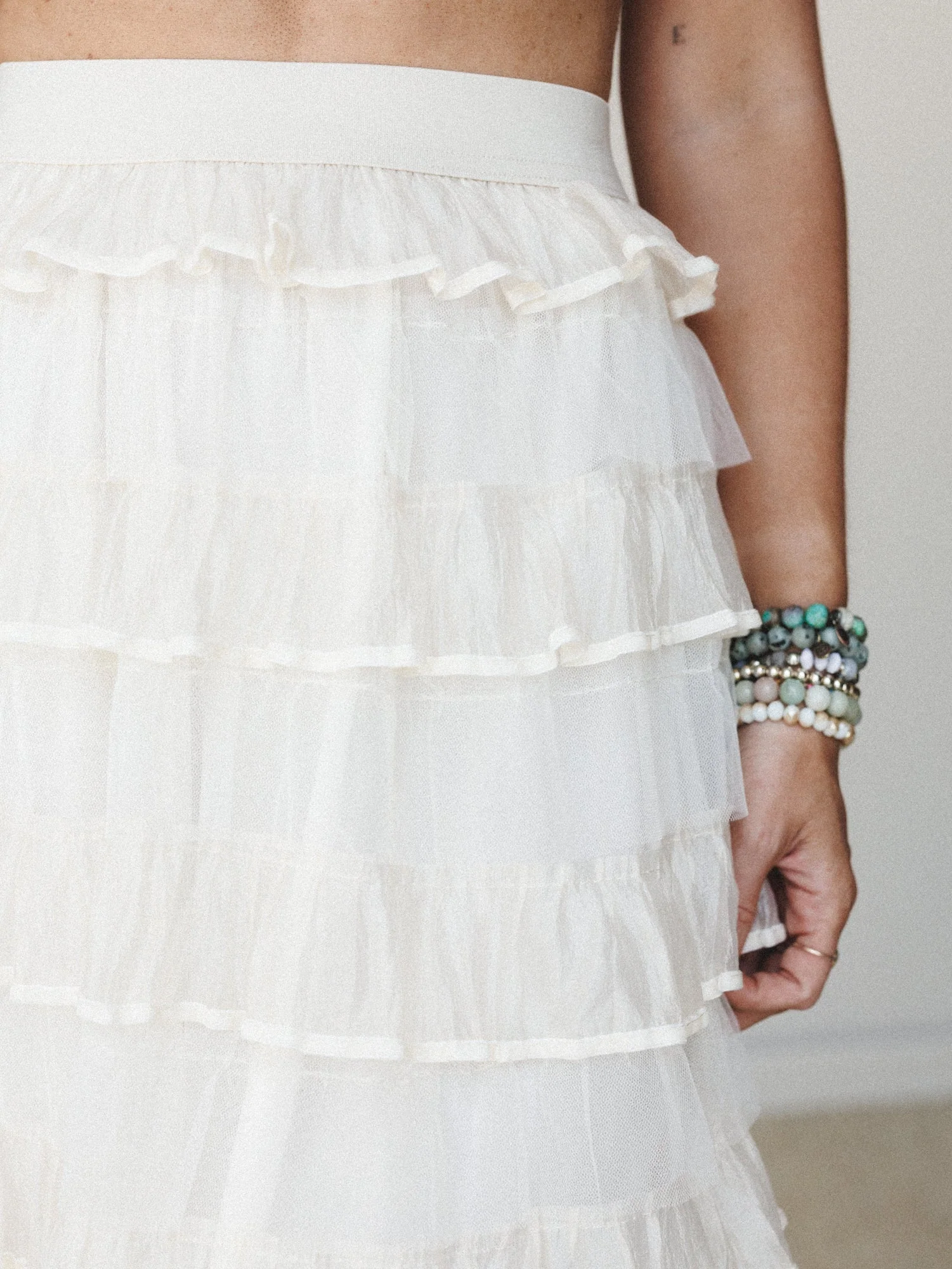 Afternoon Tea Ruffle Skirt - Ivory - Image 3