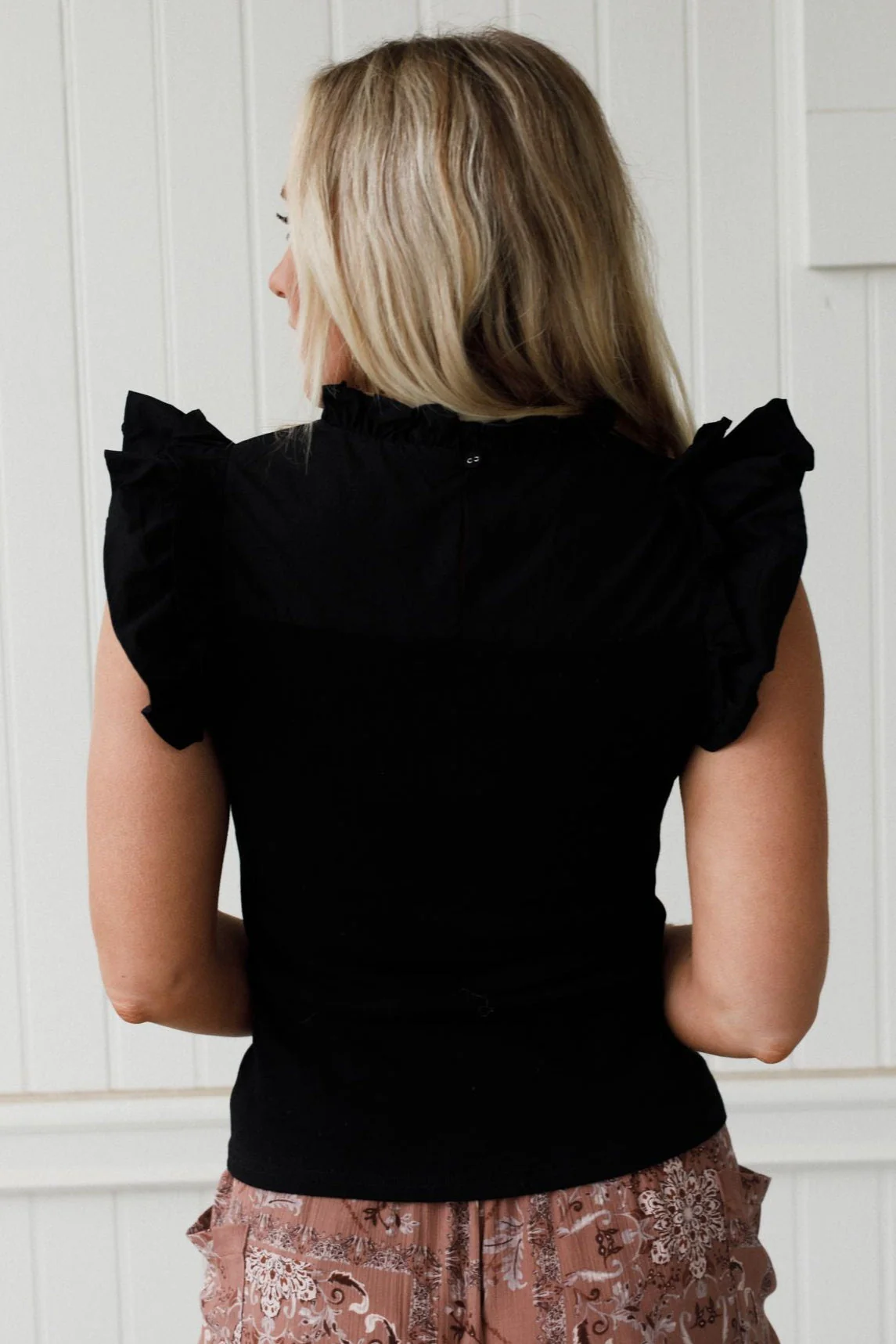 Always Lovely Embroidered Top - Black - Image 5