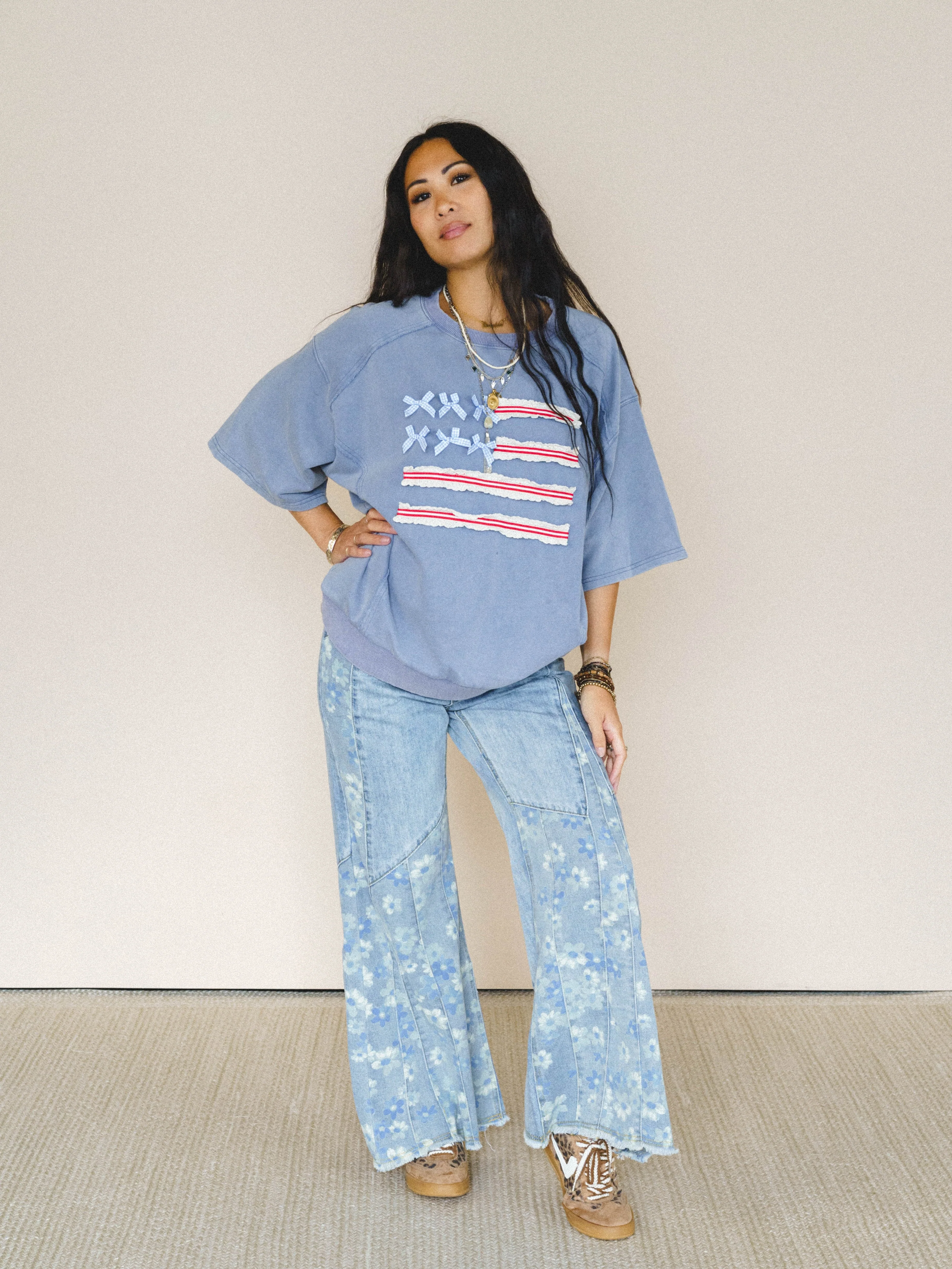Americana Top - Washed Denim - Image 4