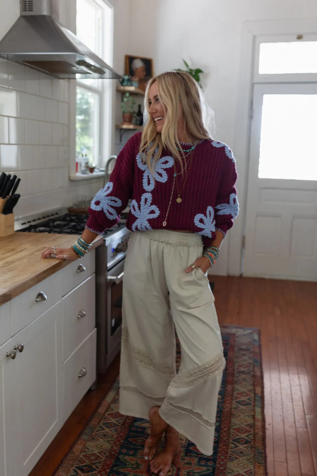 Any Day Wide Leg Pants - Taupe - Image 4