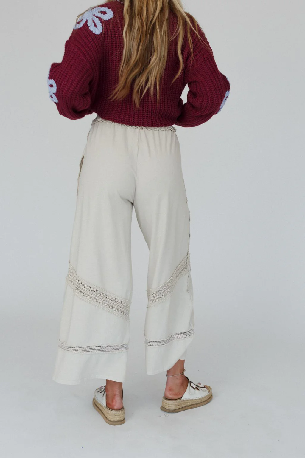 Any Day Wide Leg Pants - Taupe - Image 8