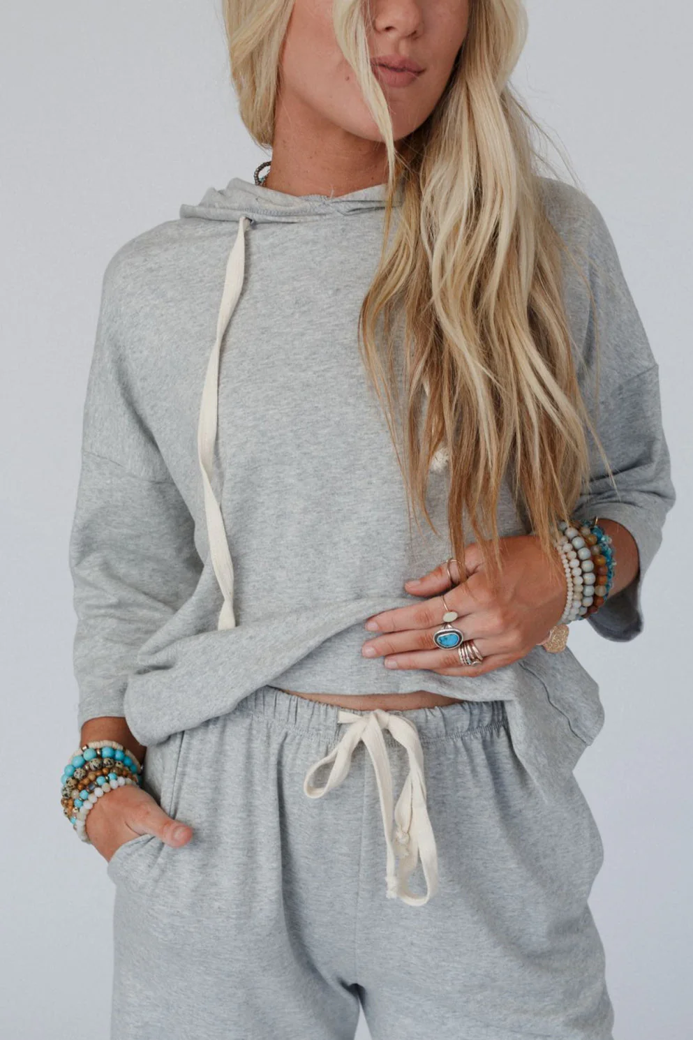 The Nest Arianna Top And Pant Set - Heather Gray - Image 4