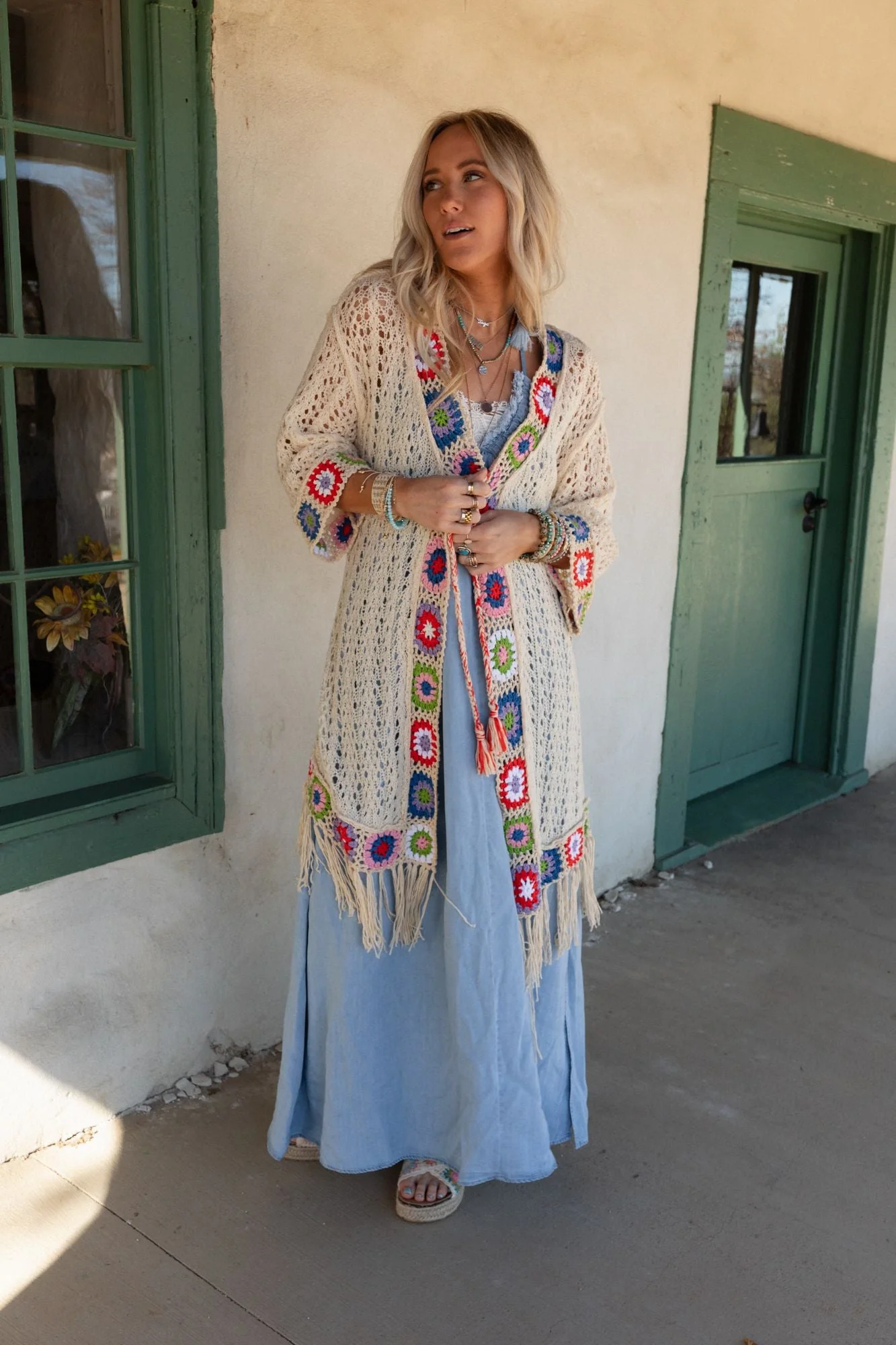 Artful Allure Cardigan - Cream - Image 3