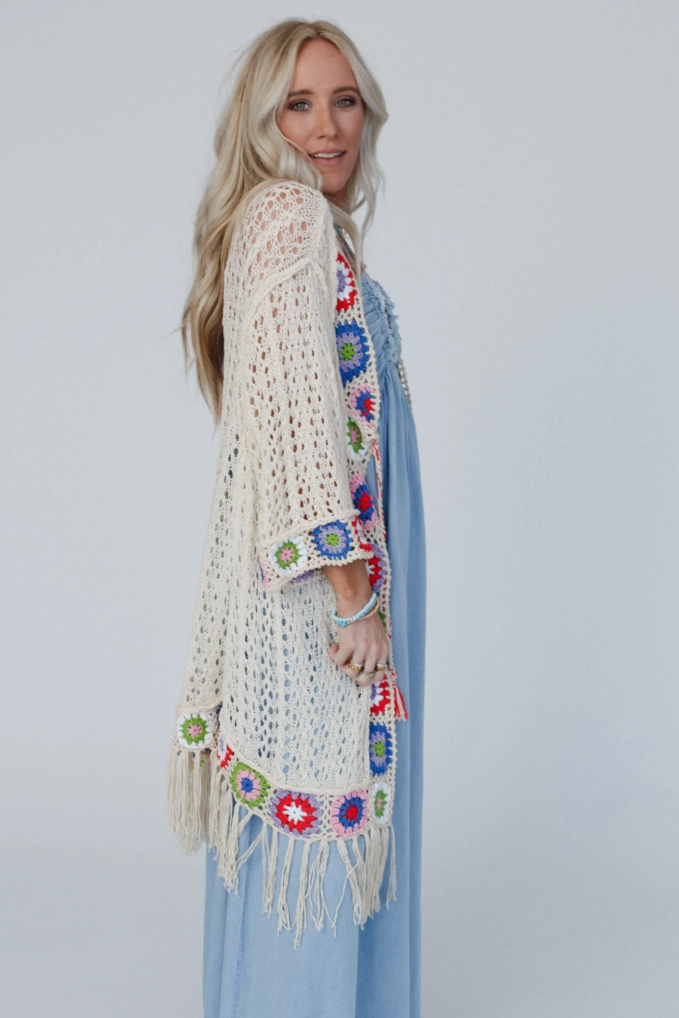 Artful Allure Cardigan - Cream - Image 4