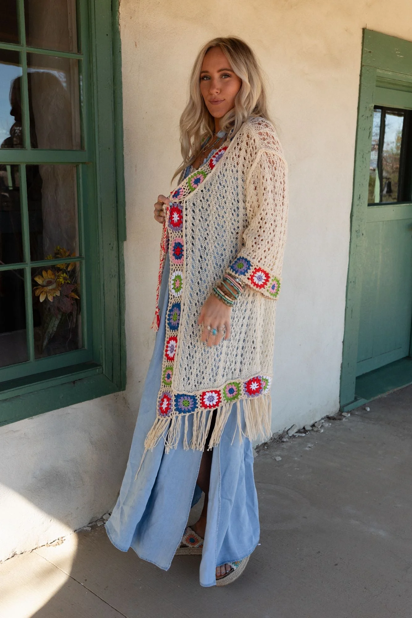 Artful Allure Cardigan - Cream - Image 9