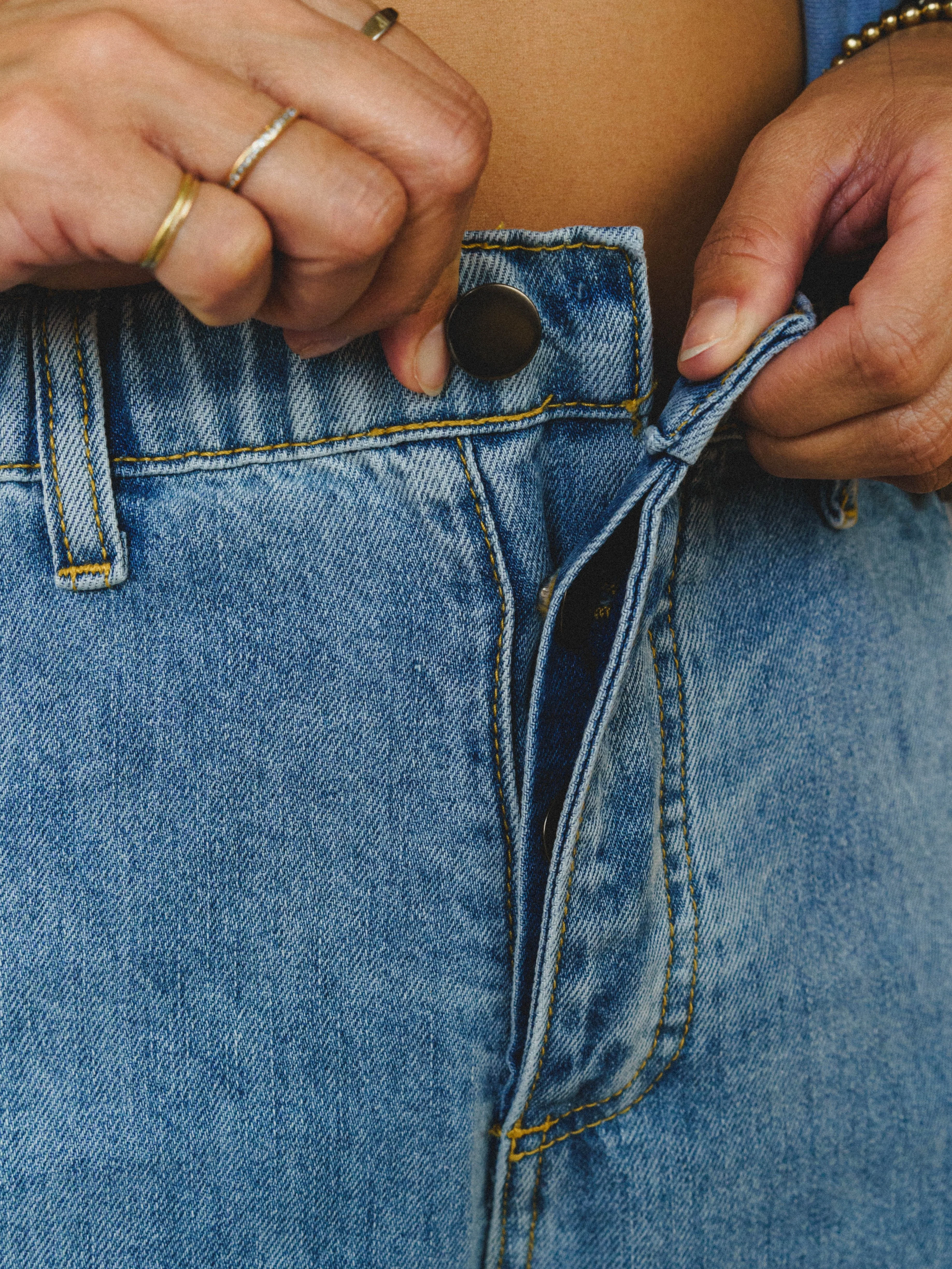 Artful Idea Jeans
 - Washed Denim - Image 4