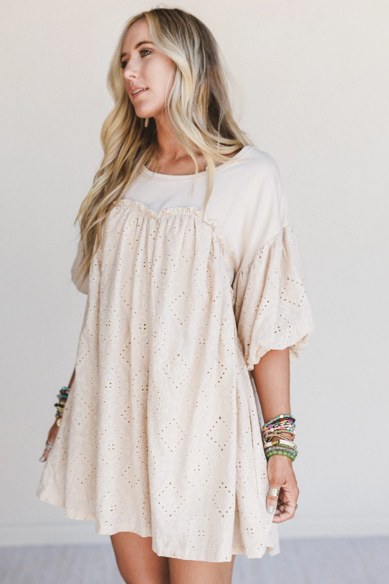 Away We Go Dress - Beige - Image 2