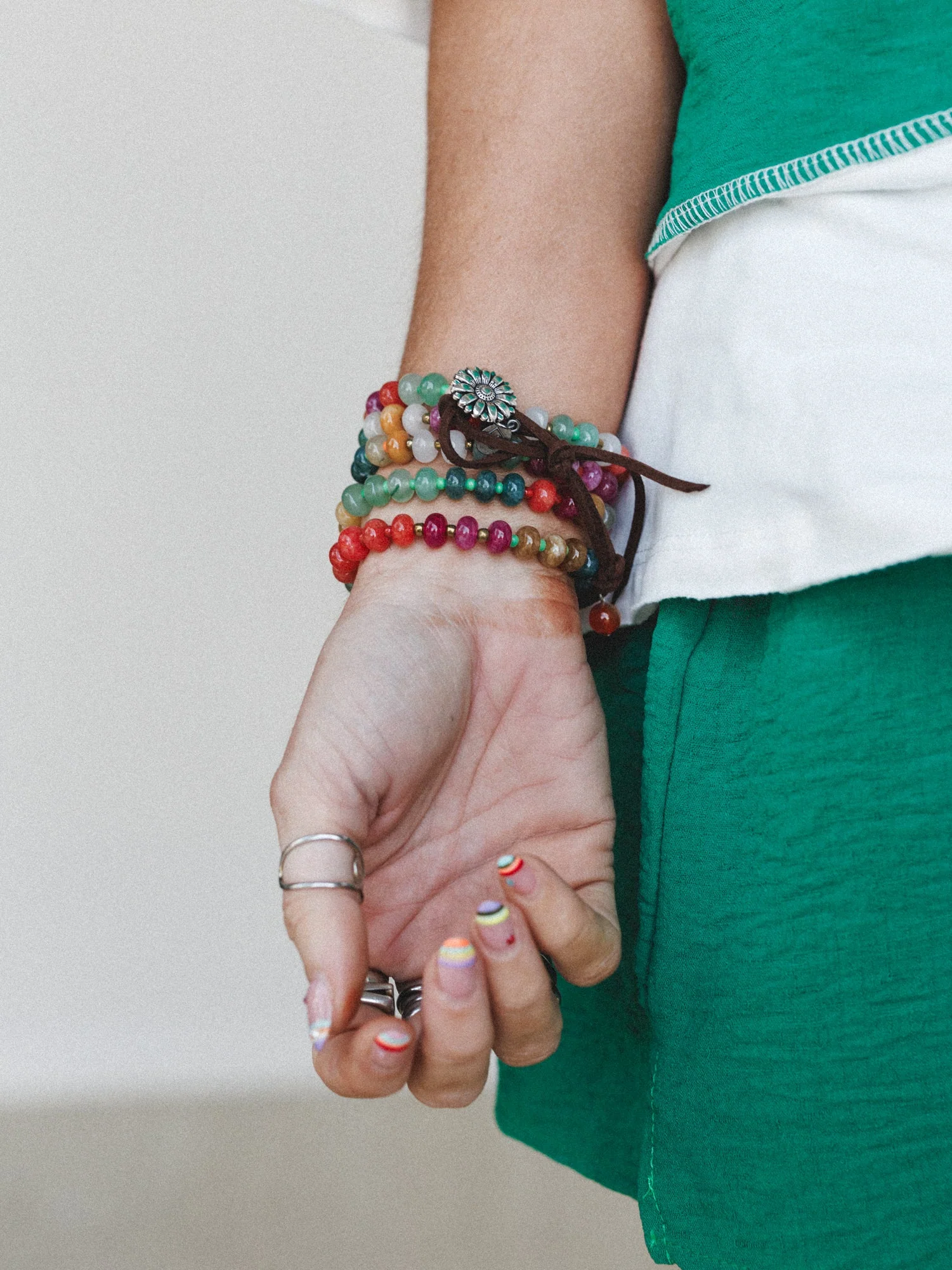 Begonia Multi Beaded Necklace - Multi - Image 3