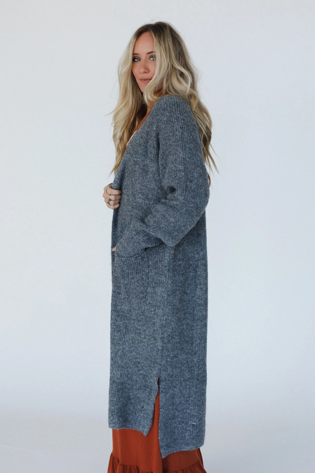 Bennett Cardigan - Charcoal - Image 6