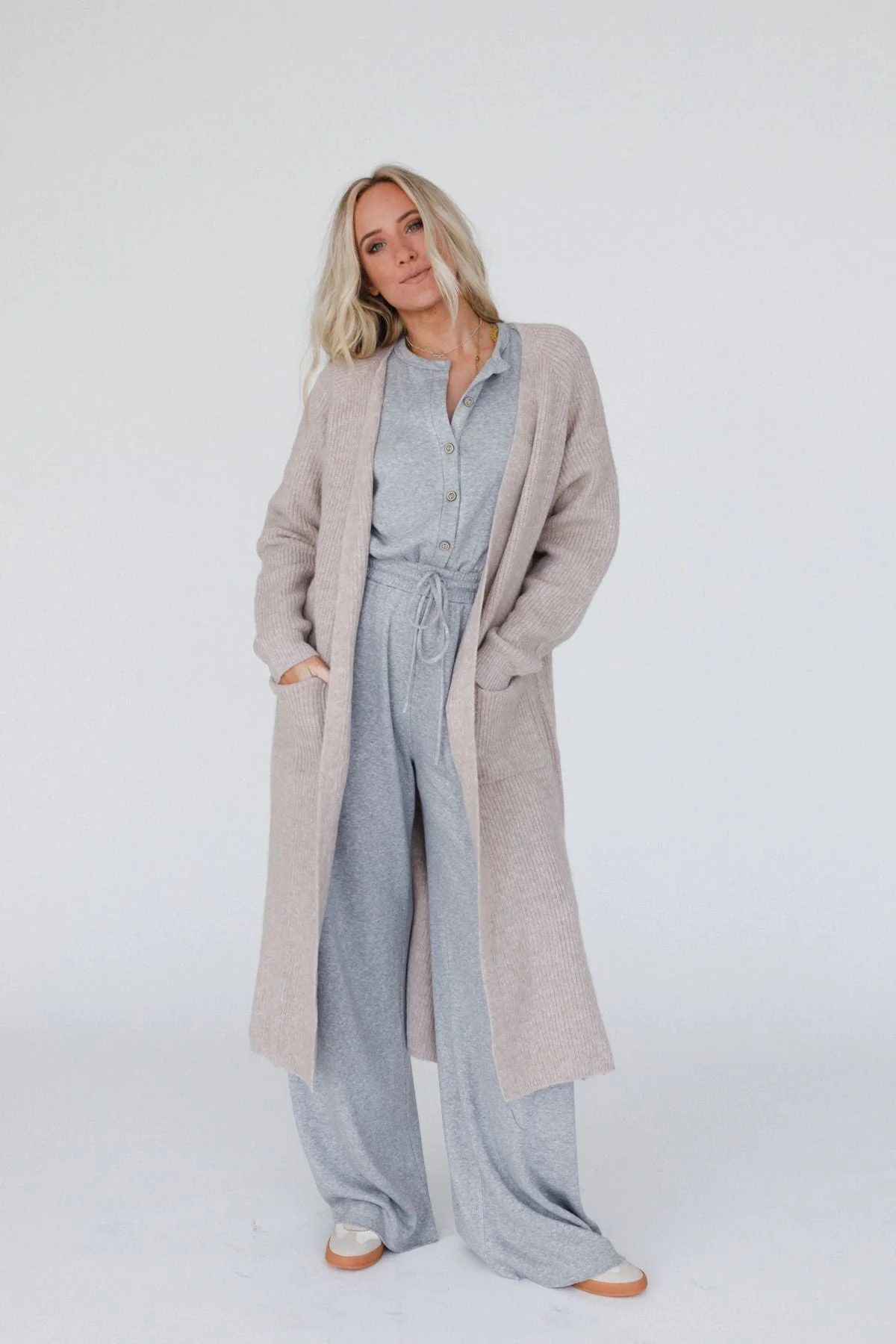 Bennett Cardigan - Oatmeal - Image 2