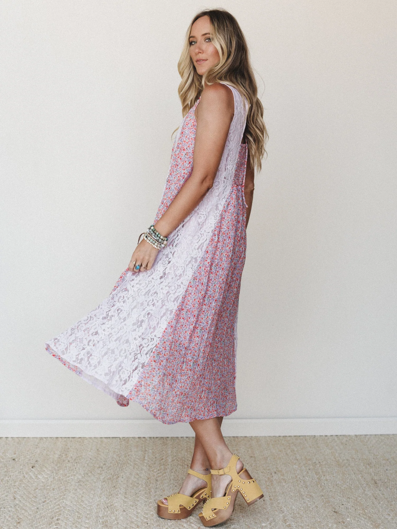 Bloom Wave Dress - Lilac - Image 4