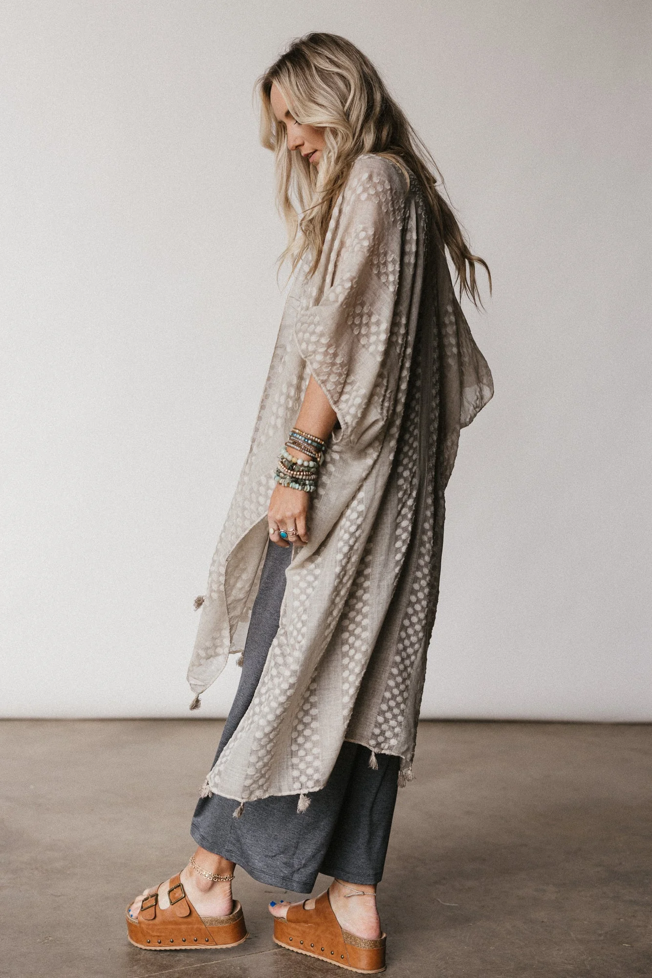 Boheme Breeze Kimono - Taupe - Image 5
