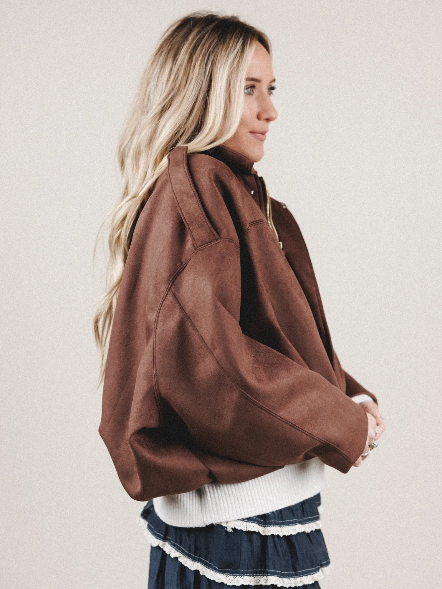 Boho City Jacket - Brown - Image 4