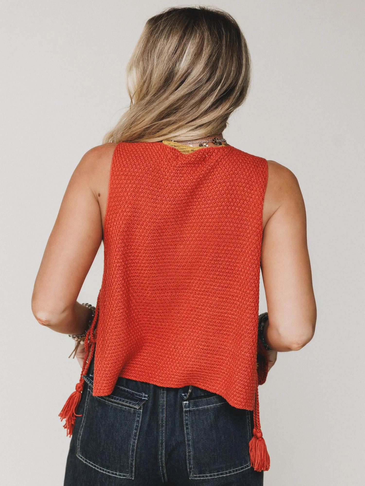 Boho Crush Crochet Top - Rust - Image 3