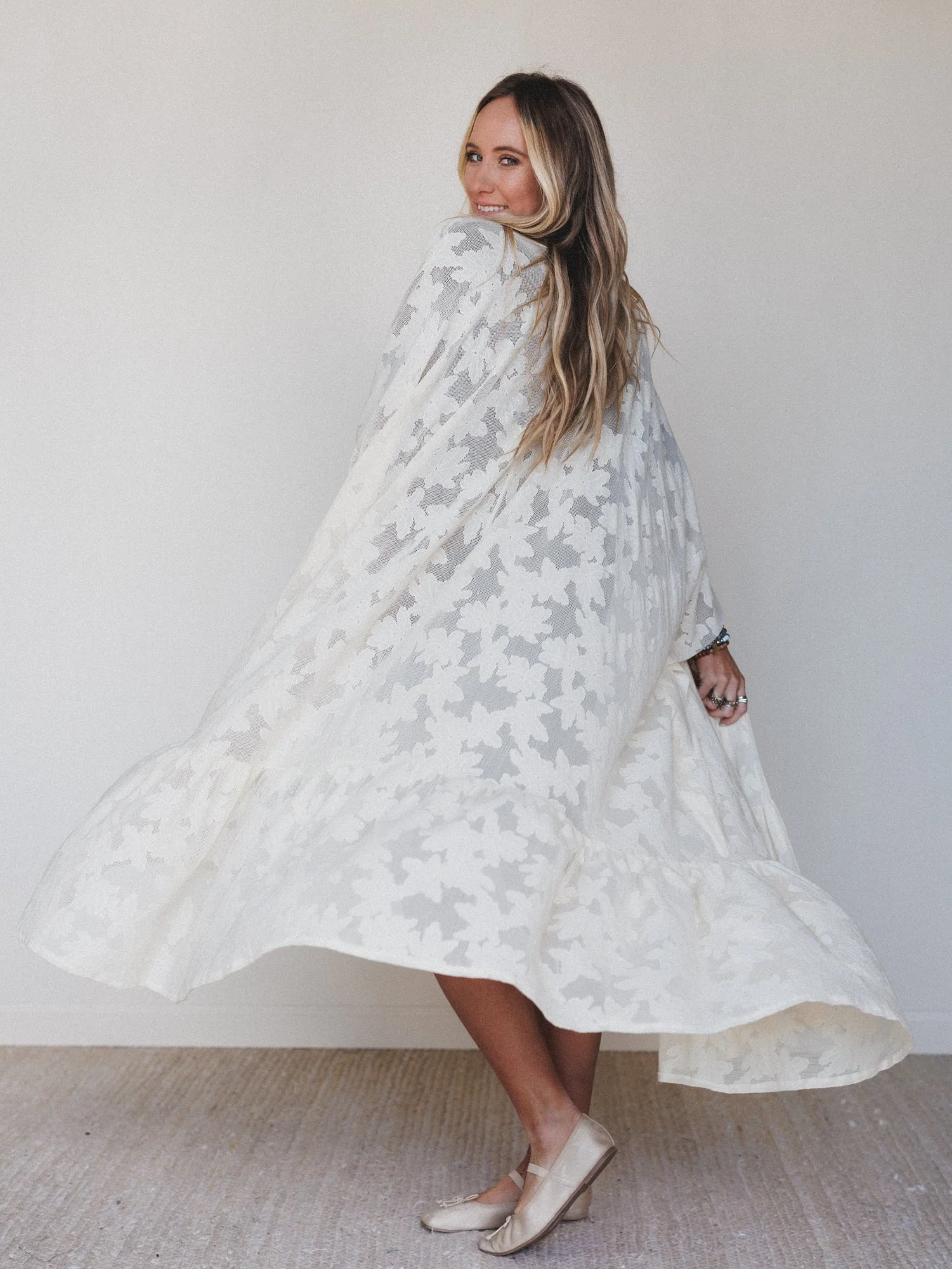 Boho Darling Kimono Duster - Cream