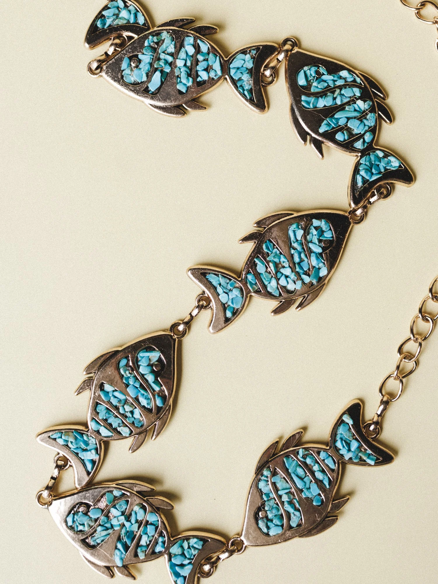 Boho Fish Chain Belt - Gold - Image 3