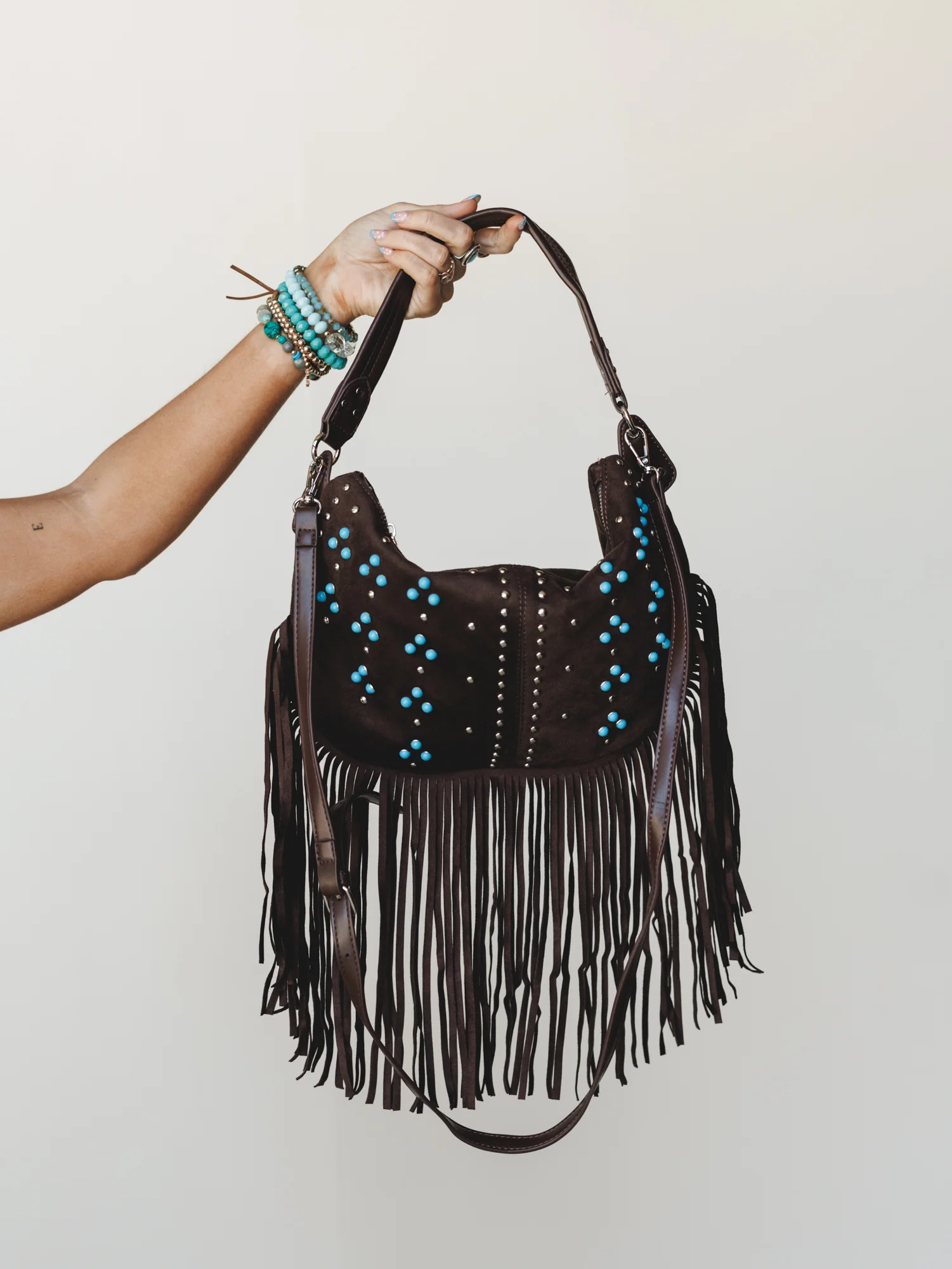 Boho of the West Hobo Bag - Chocolate