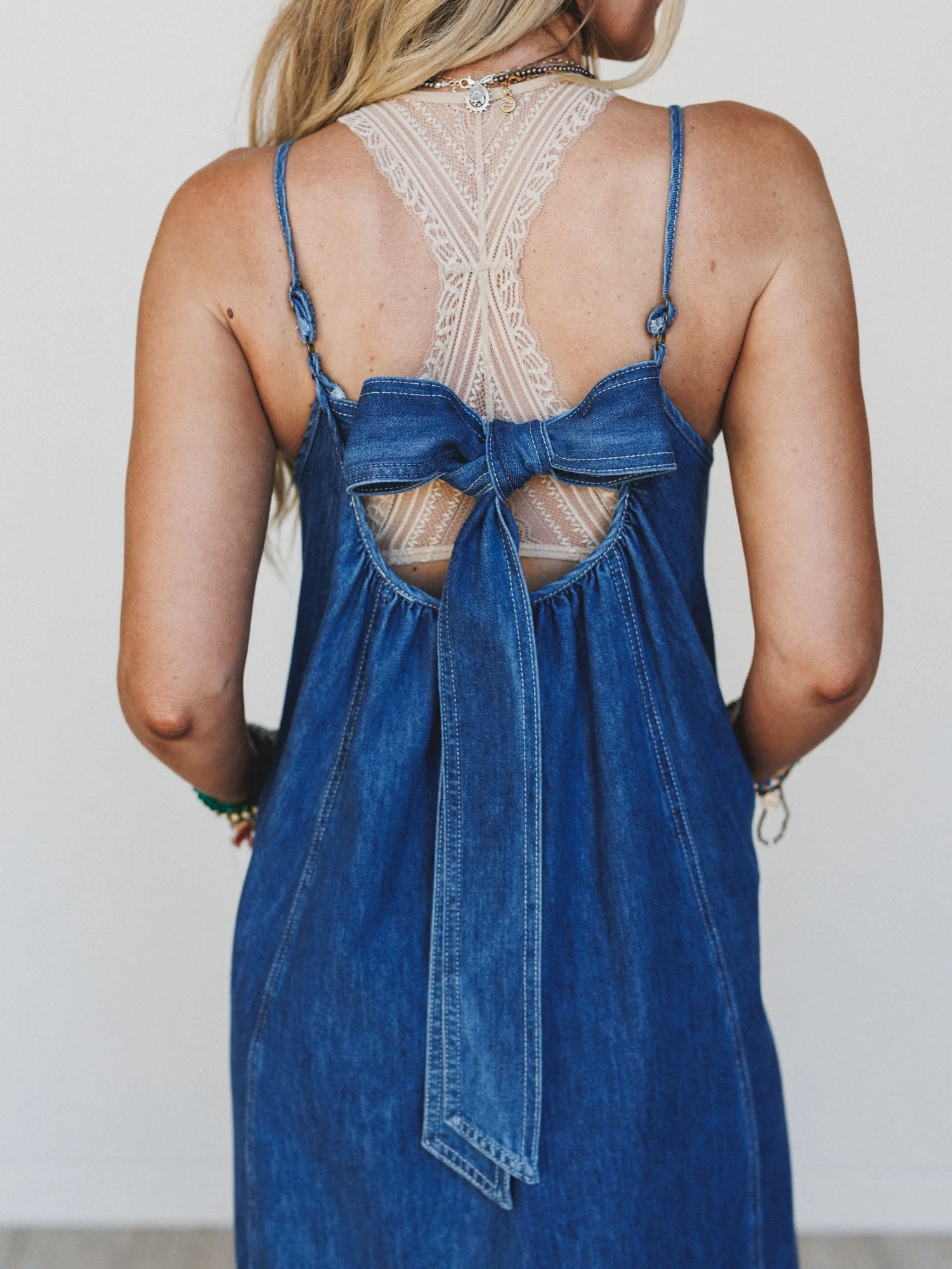 Bowtied Belle Maxi Dress - Cobalt - Image 3