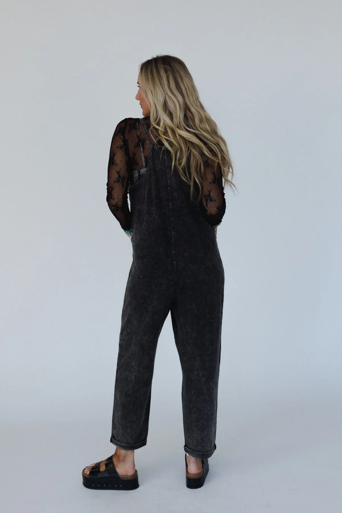 Brooke Pocket Jumpsuit - Ash Black - Image 6