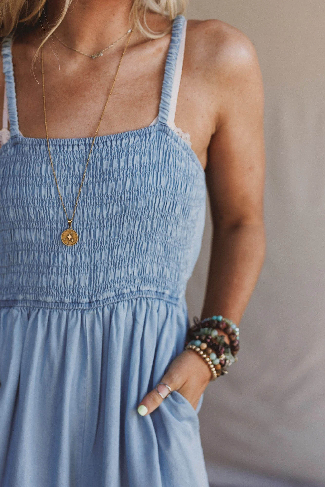 Calyssa Jumpsuit - Chambray - Image 3