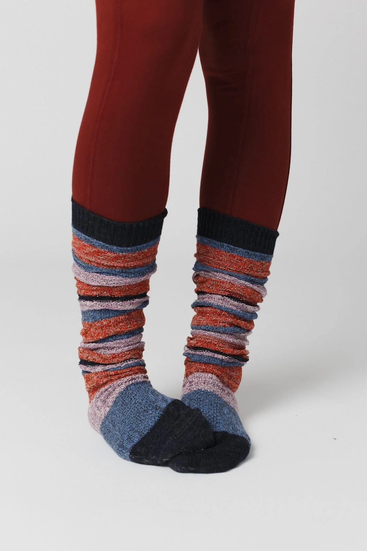 Cecily Stripe Socks - Gray - Image 2