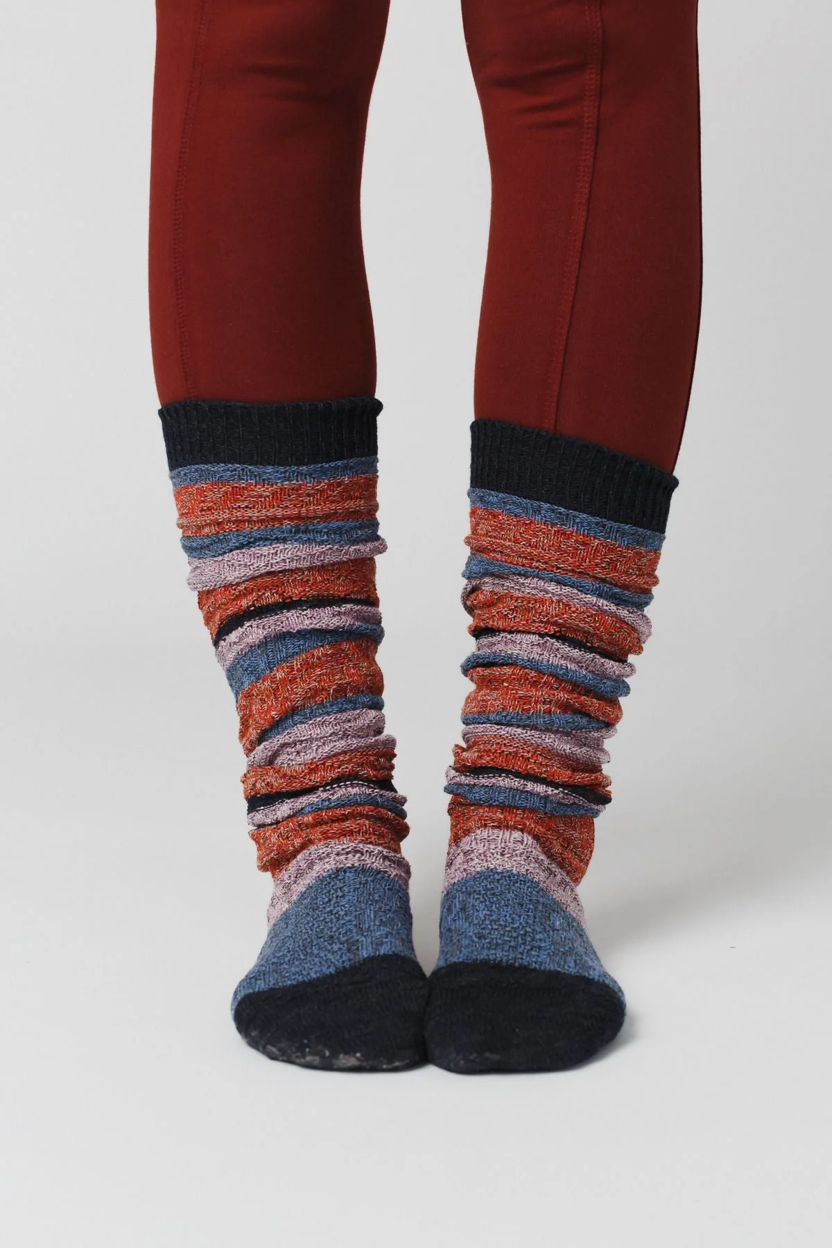 Cecily Stripe Socks - Gray - Image 3
