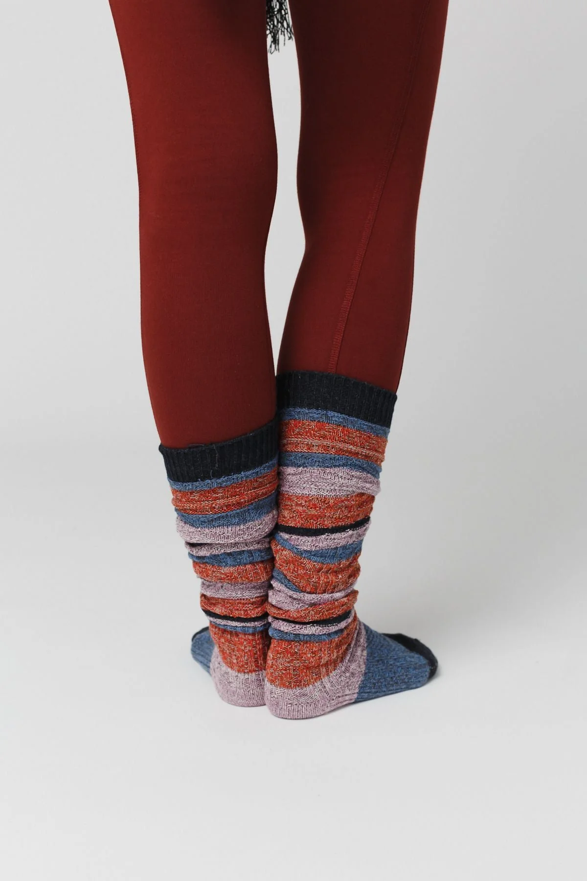 Cecily Stripe Socks - Gray - Image 5
