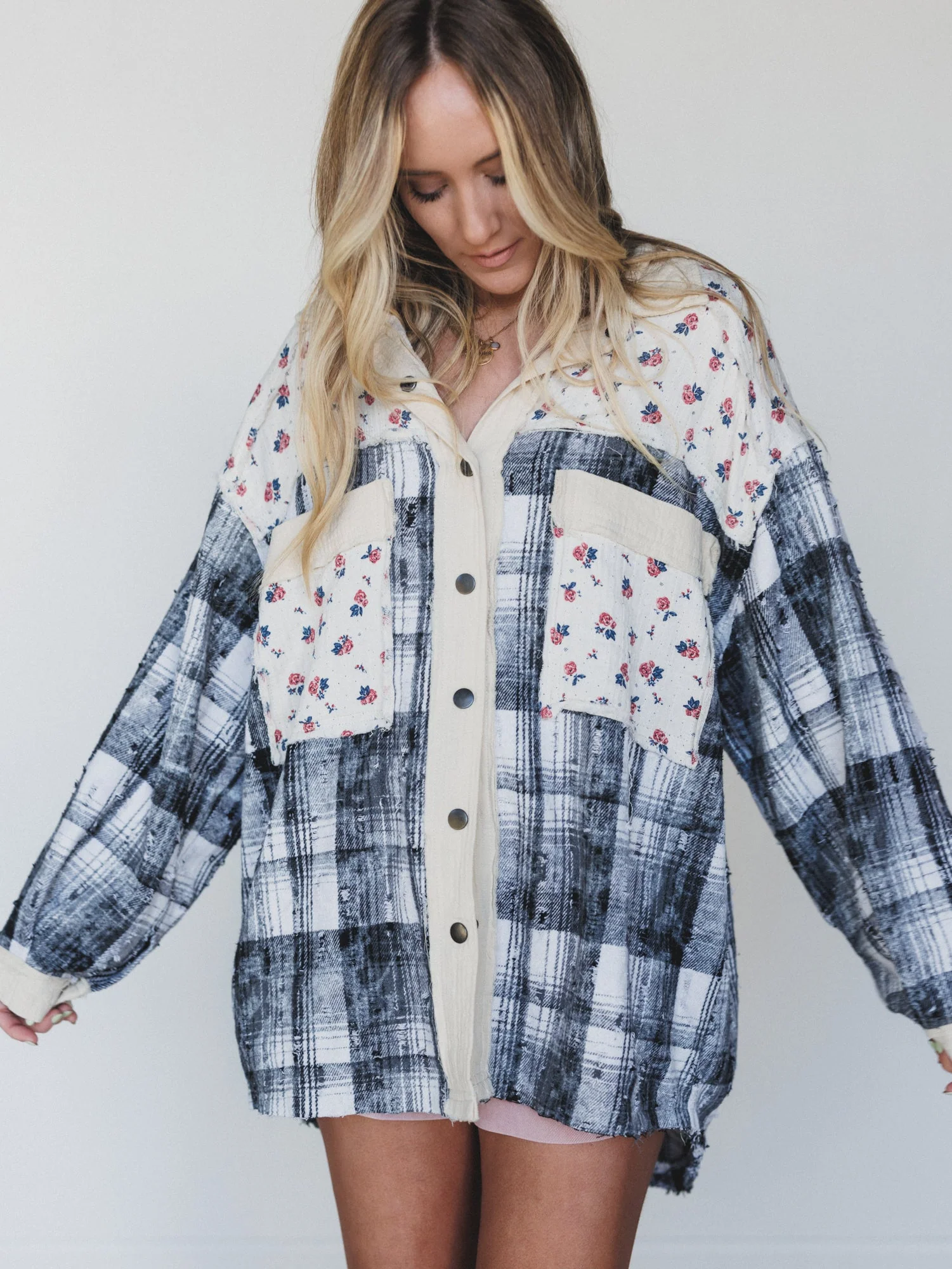 Chance Mix Print Jacket - Black - Pre Order