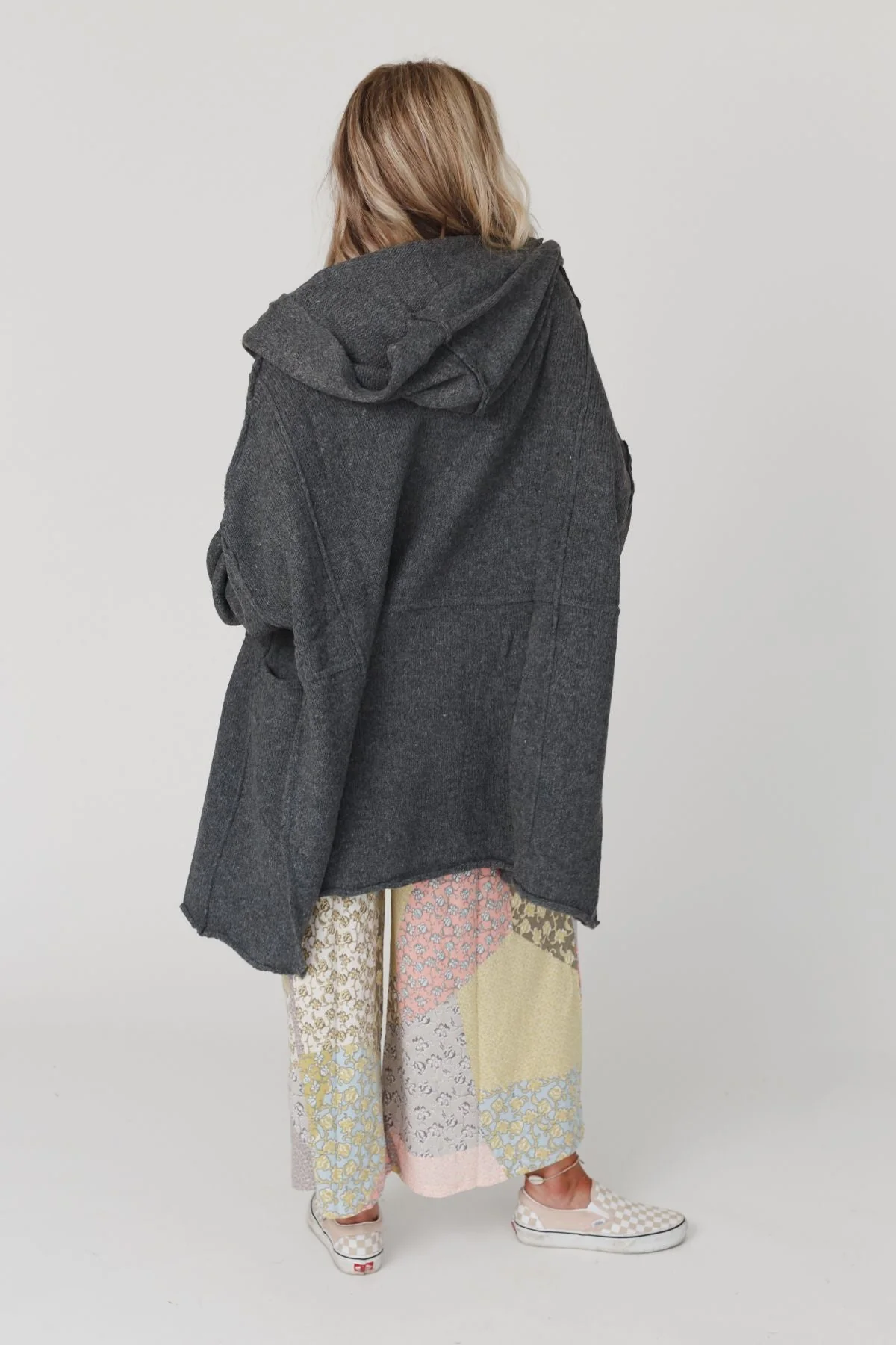 Charlie Oversized Cardigan - Charcoal - Image 11