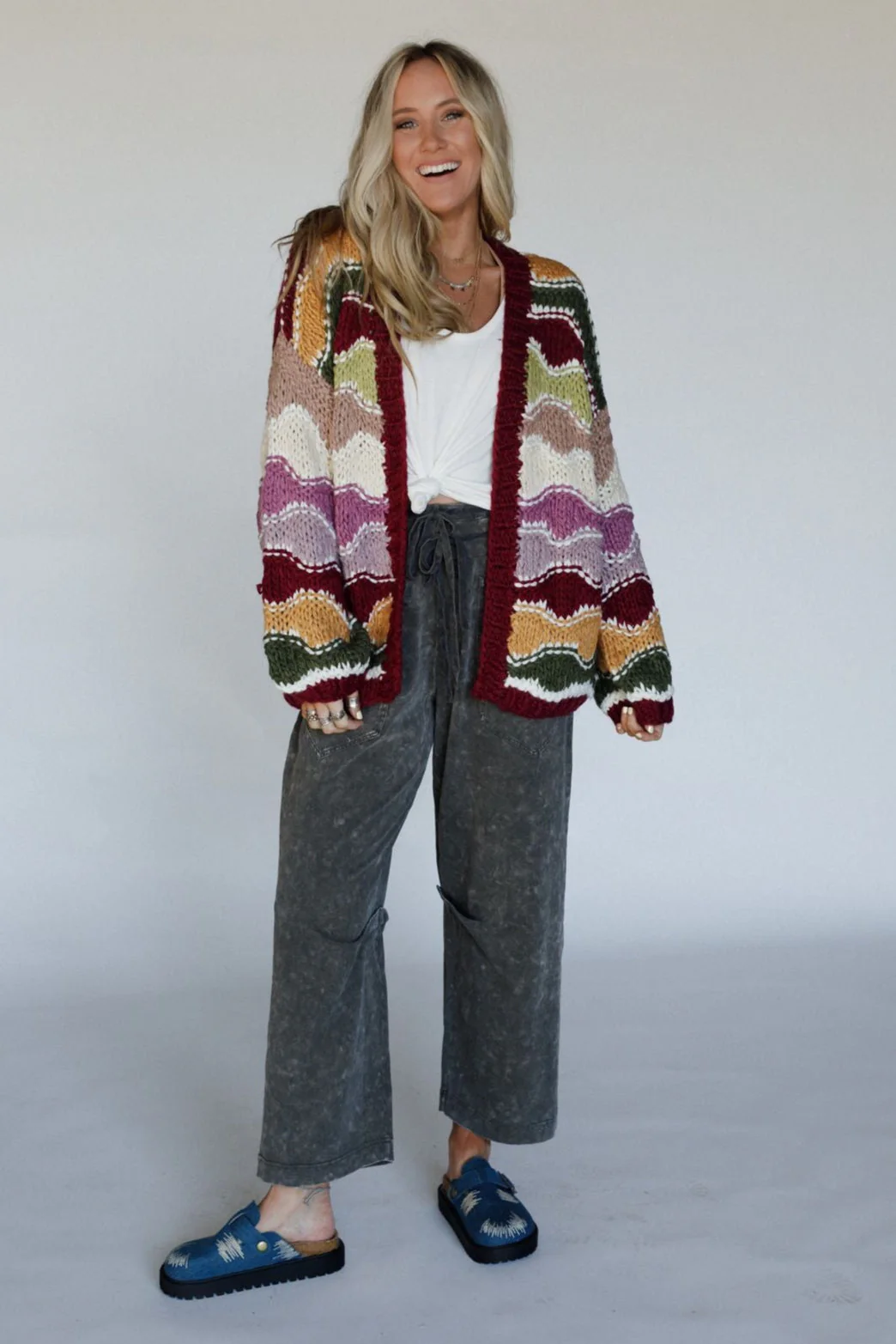 Chasing Harmony Cardigan - Plum - Image 5