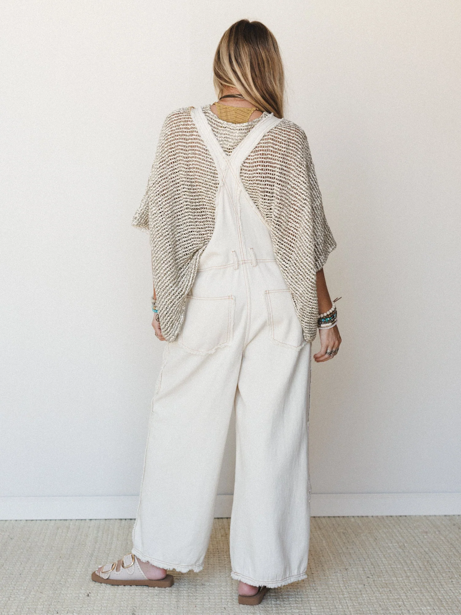 Chasing Meadows Overalls - Ivory - Image 4