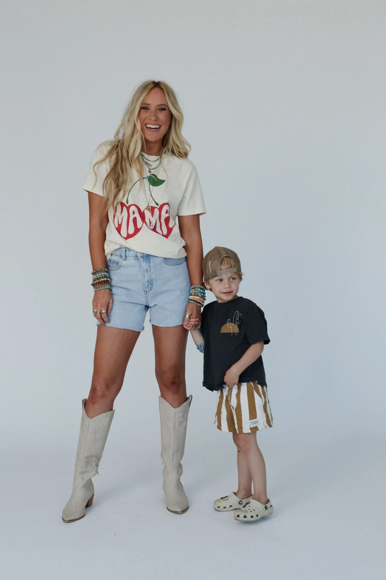 Cherry Mama Graphic Tee - Ivory - Pre Order