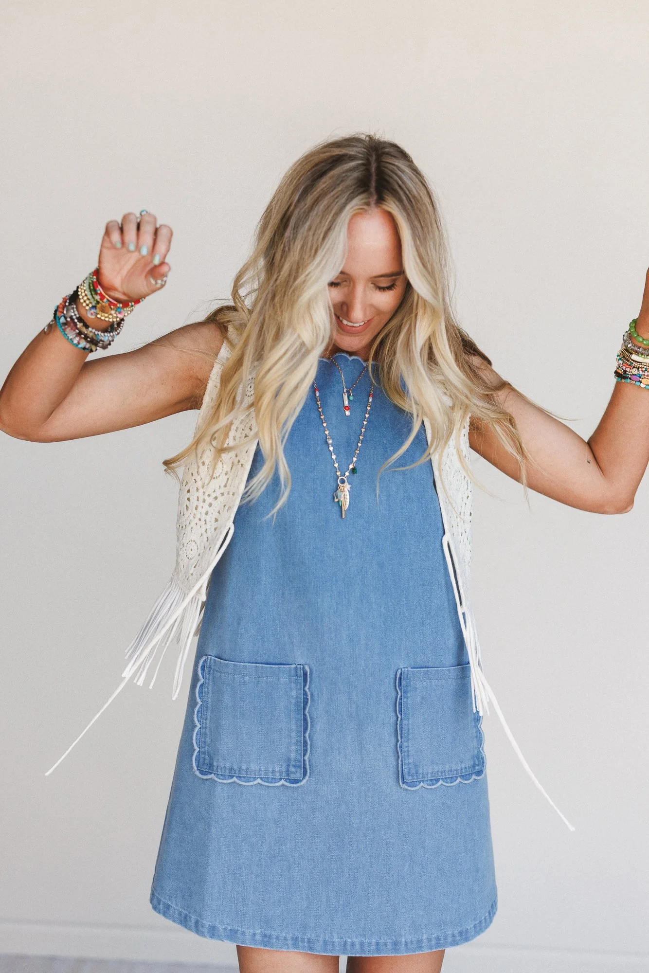 Chill State Pocket Denim Dress - Denim - Image 4