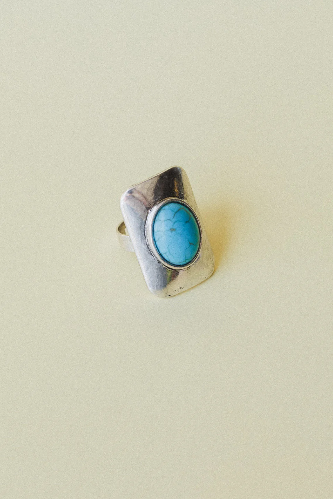 Cici Adjustable Turquoise Ring - Turquoise - Image 3