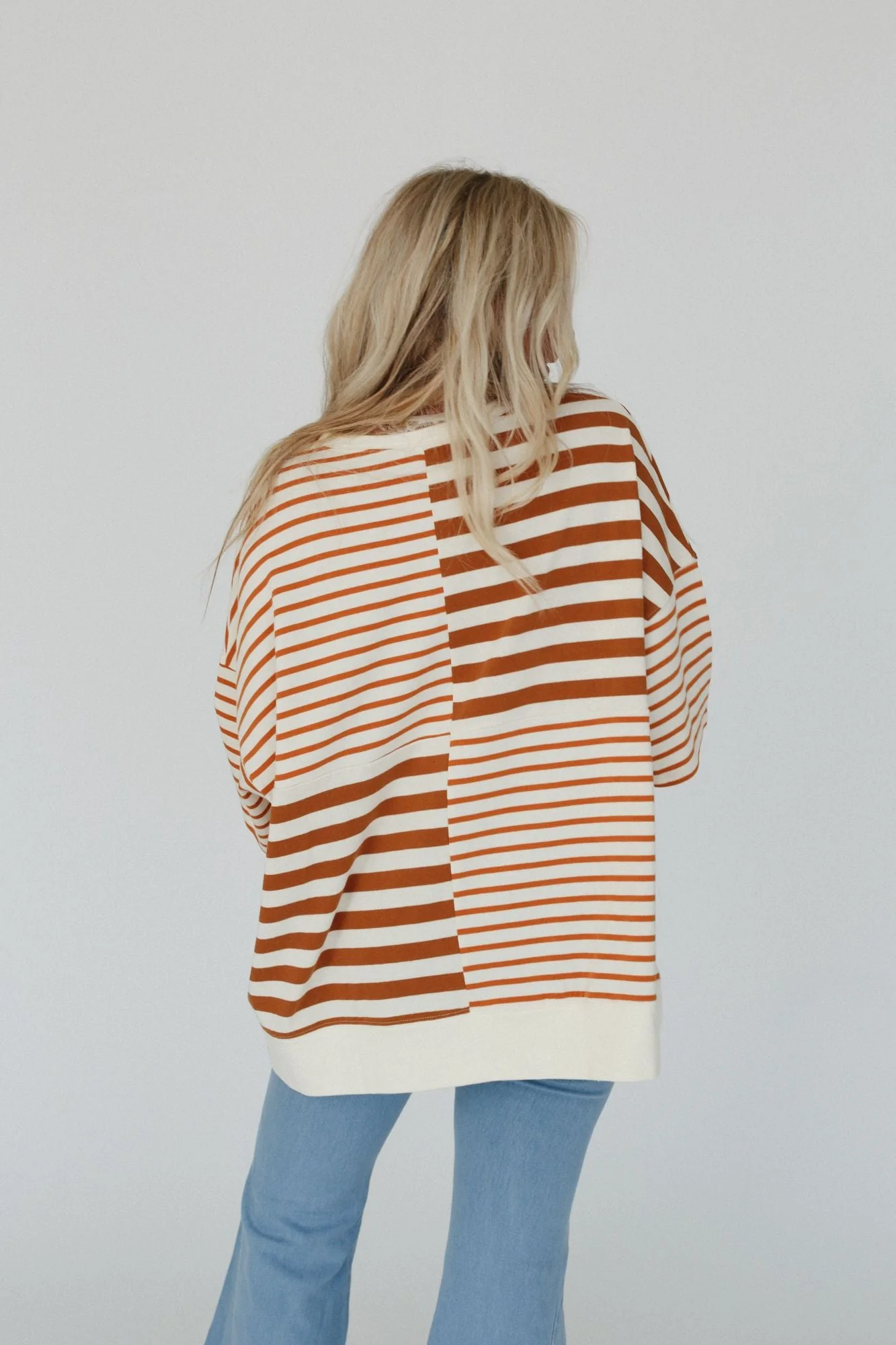 City Stripes High Low Top - Mocha - Image 4