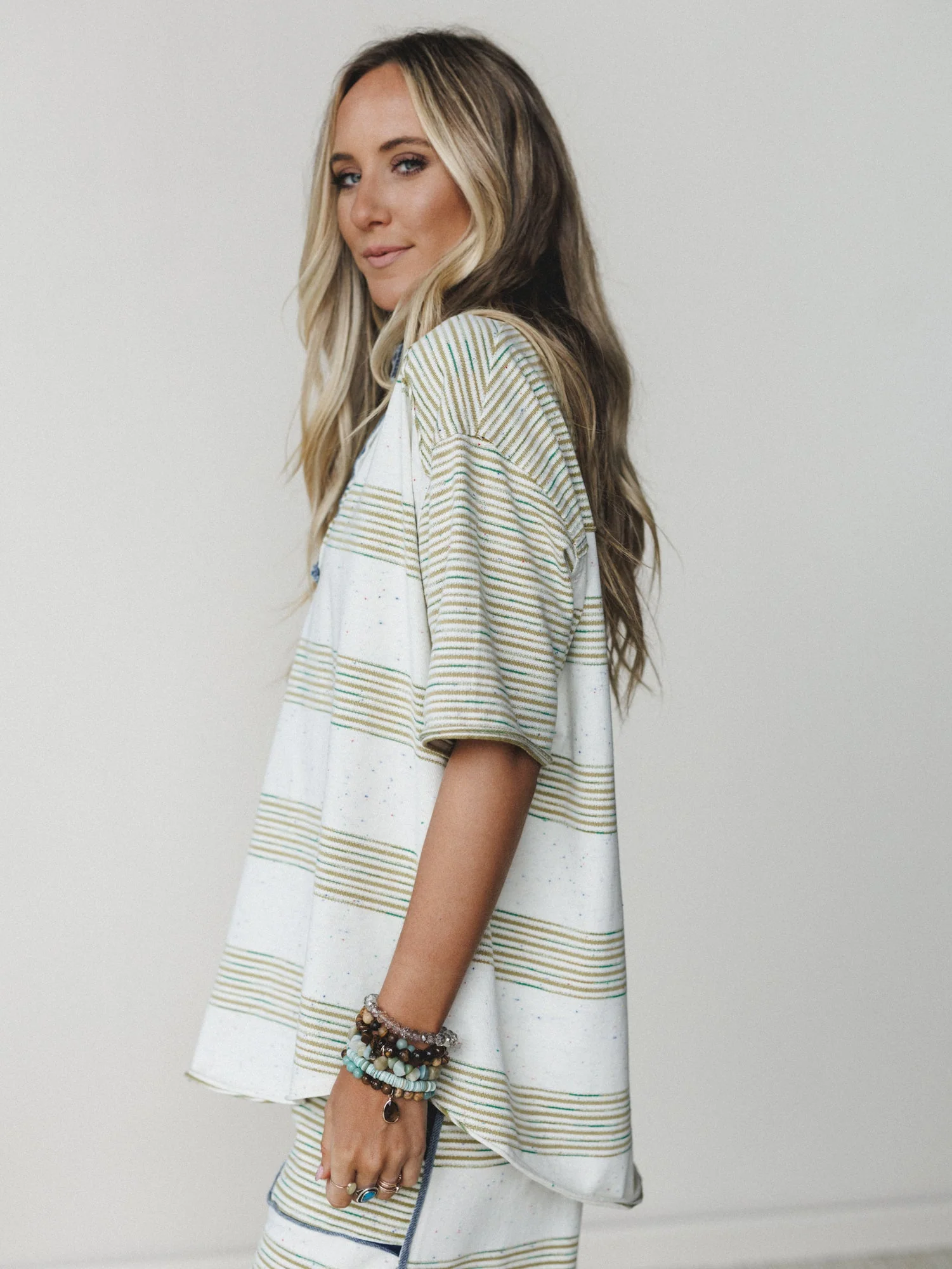 Clementine Collared Tee - Olive - Image 4