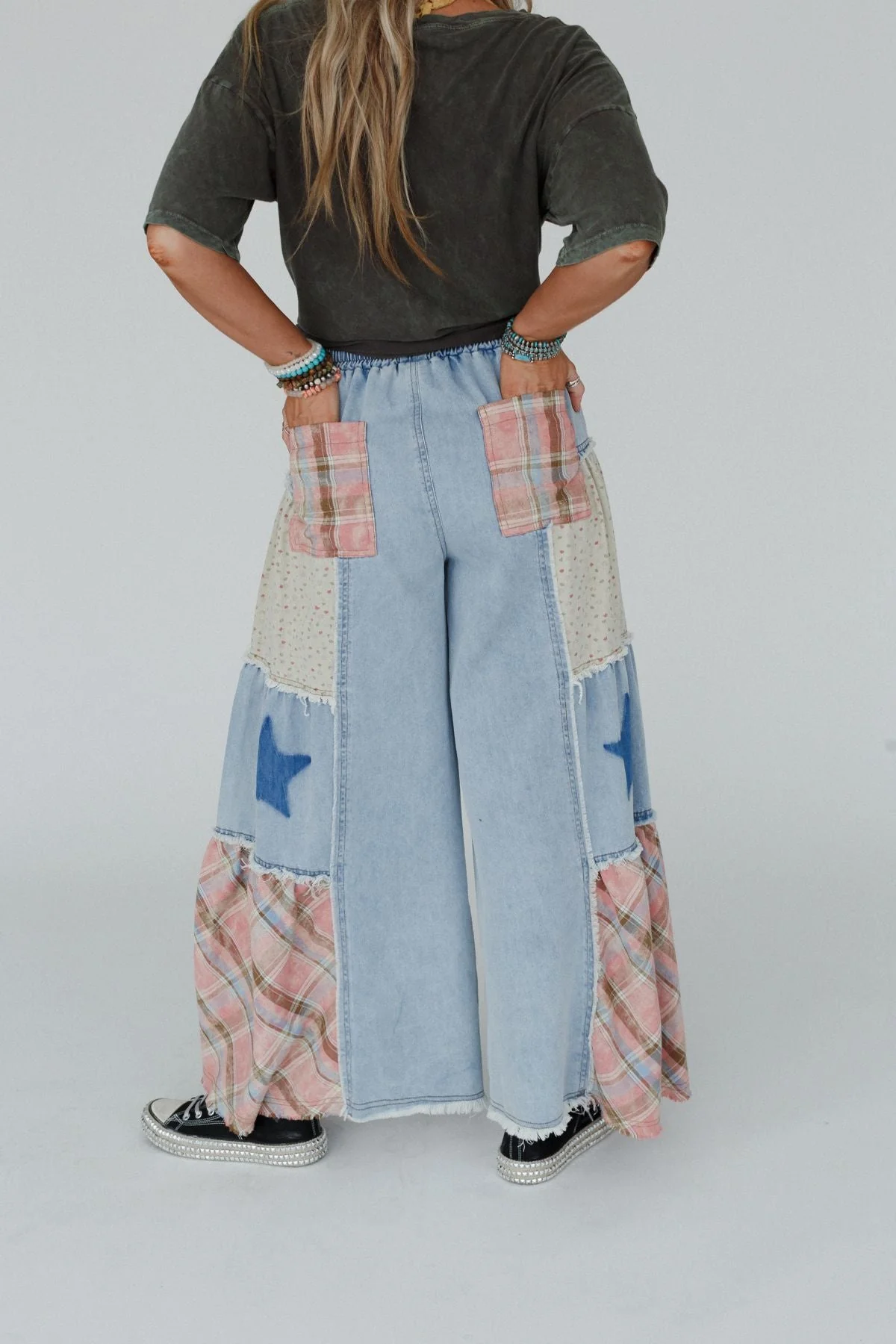 Coastal Chill Wide Leg Pants - Denim Multi - Image 7