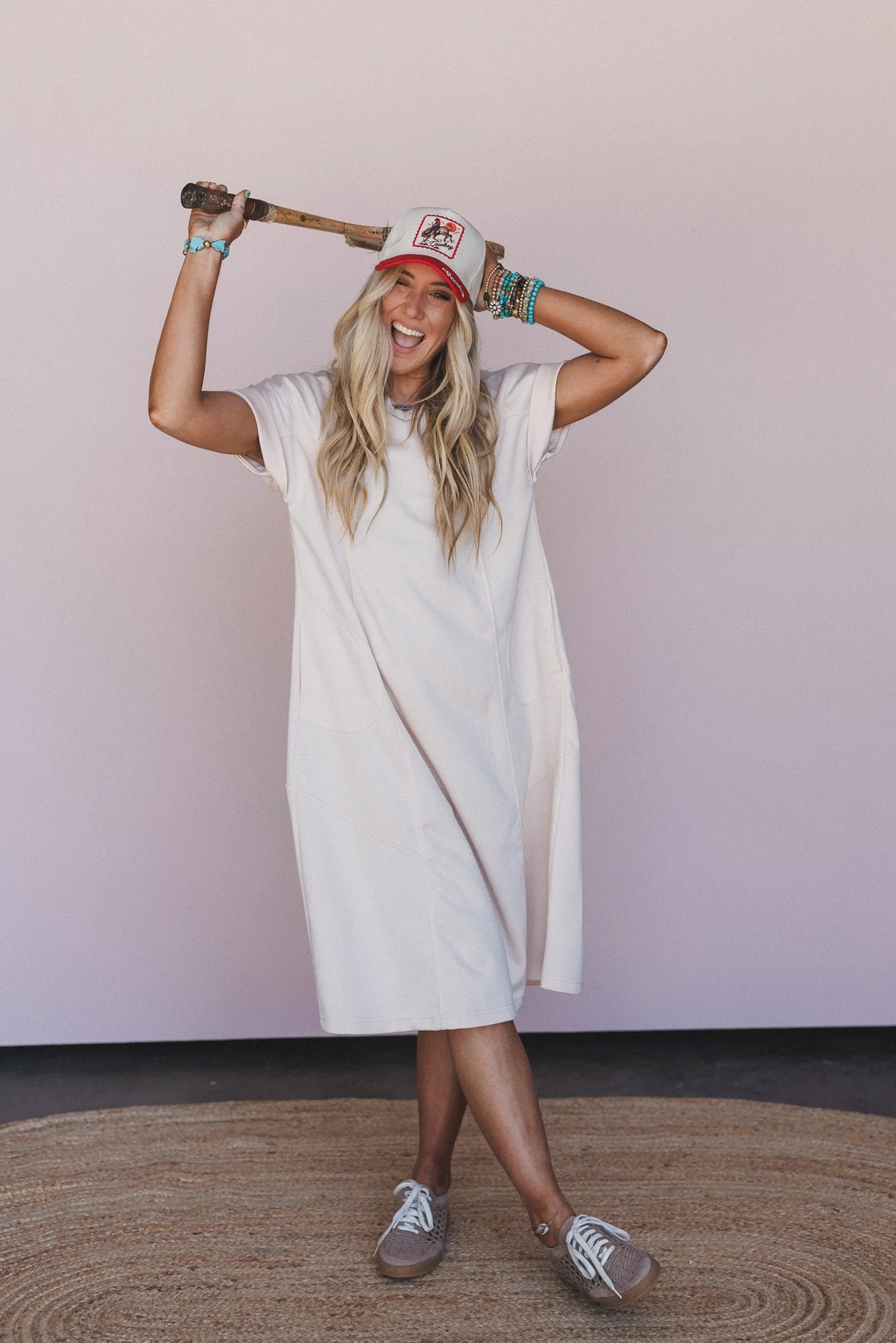 Coastal Mirage Maxi Dress - Cream - Image 5