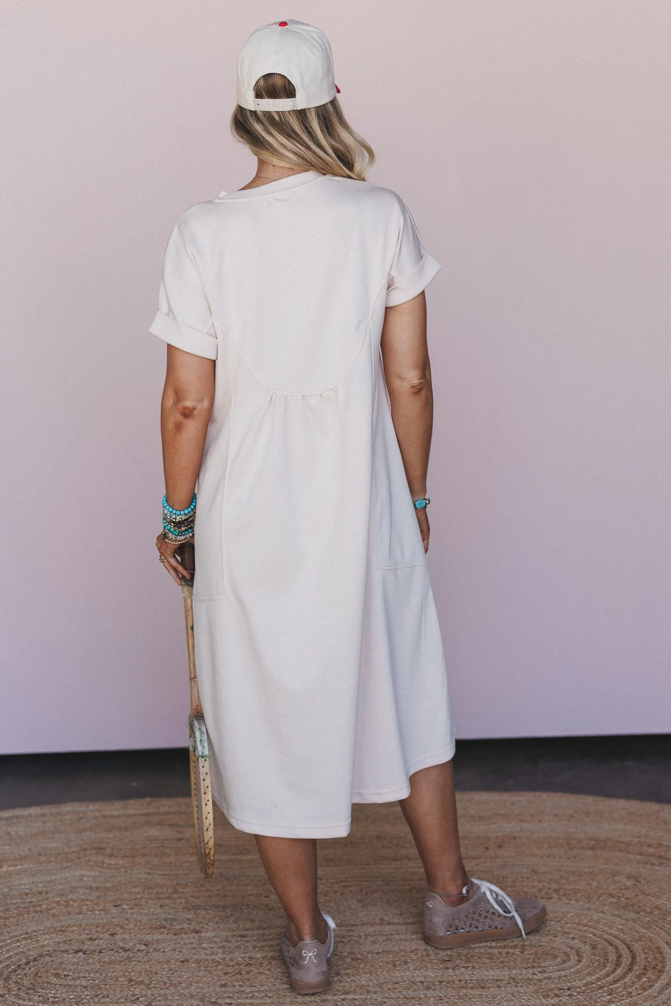 Coastal Mirage Maxi Dress - Cream - Image 7