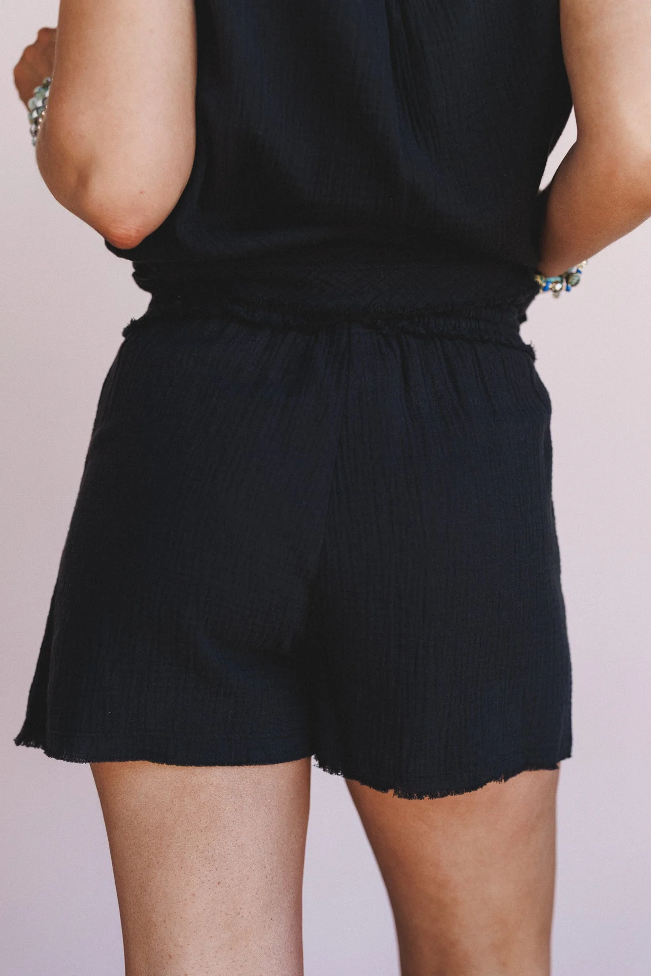Coconut Sky Shorts - Black - Image 4