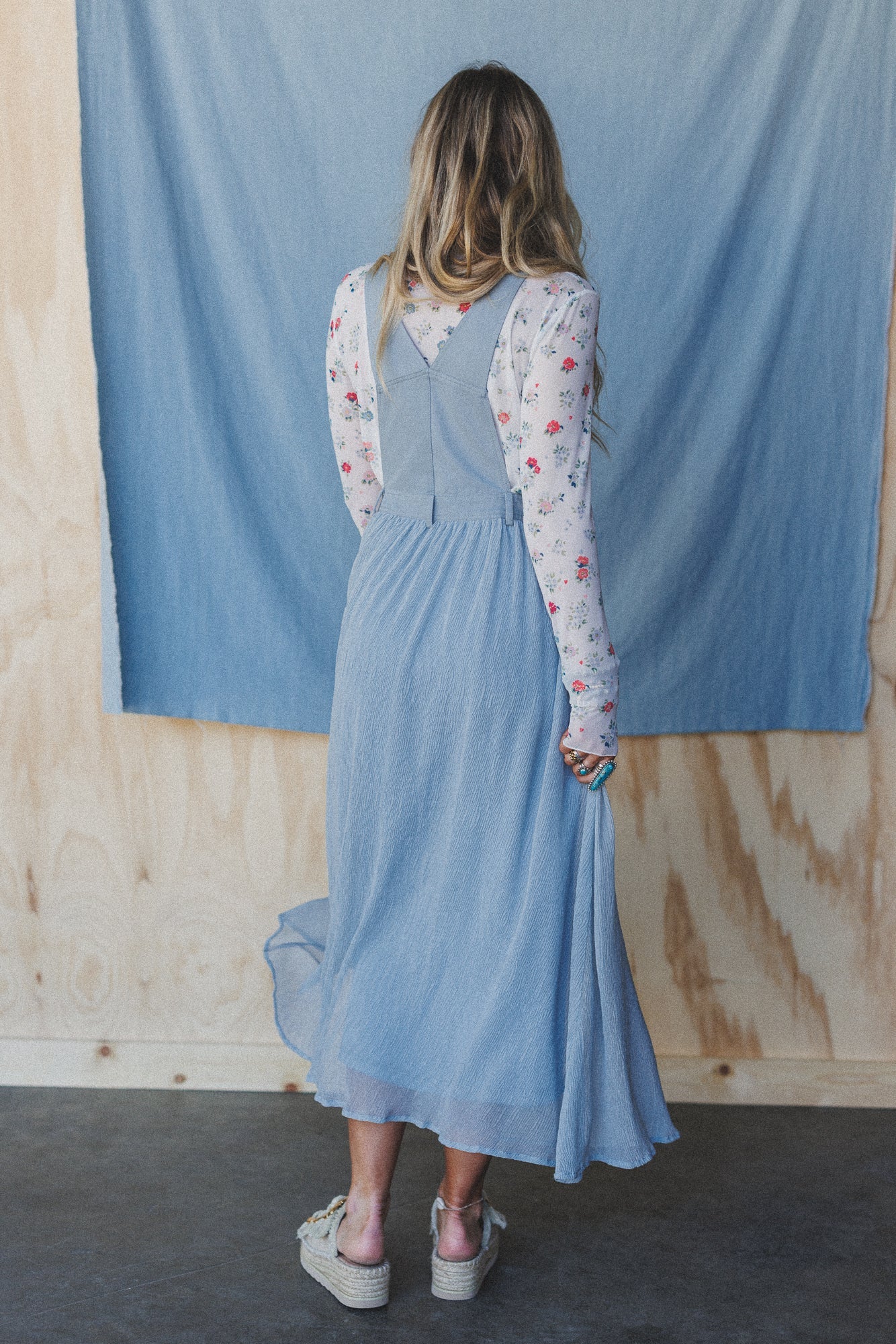 Country Dreams Overalls Dress - Blue - Image 6