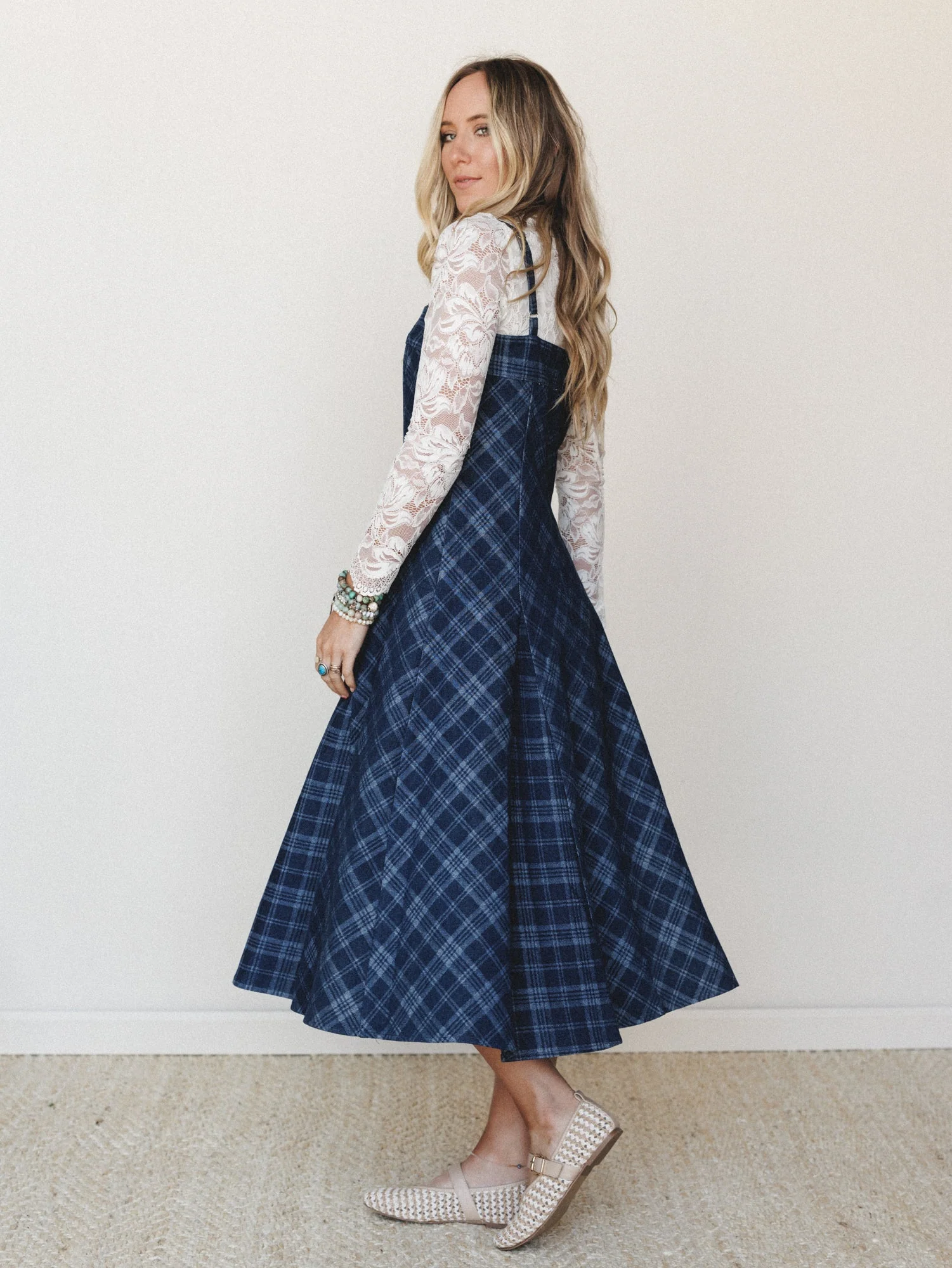 Country Fair Dress - Dark Denim - Image 2