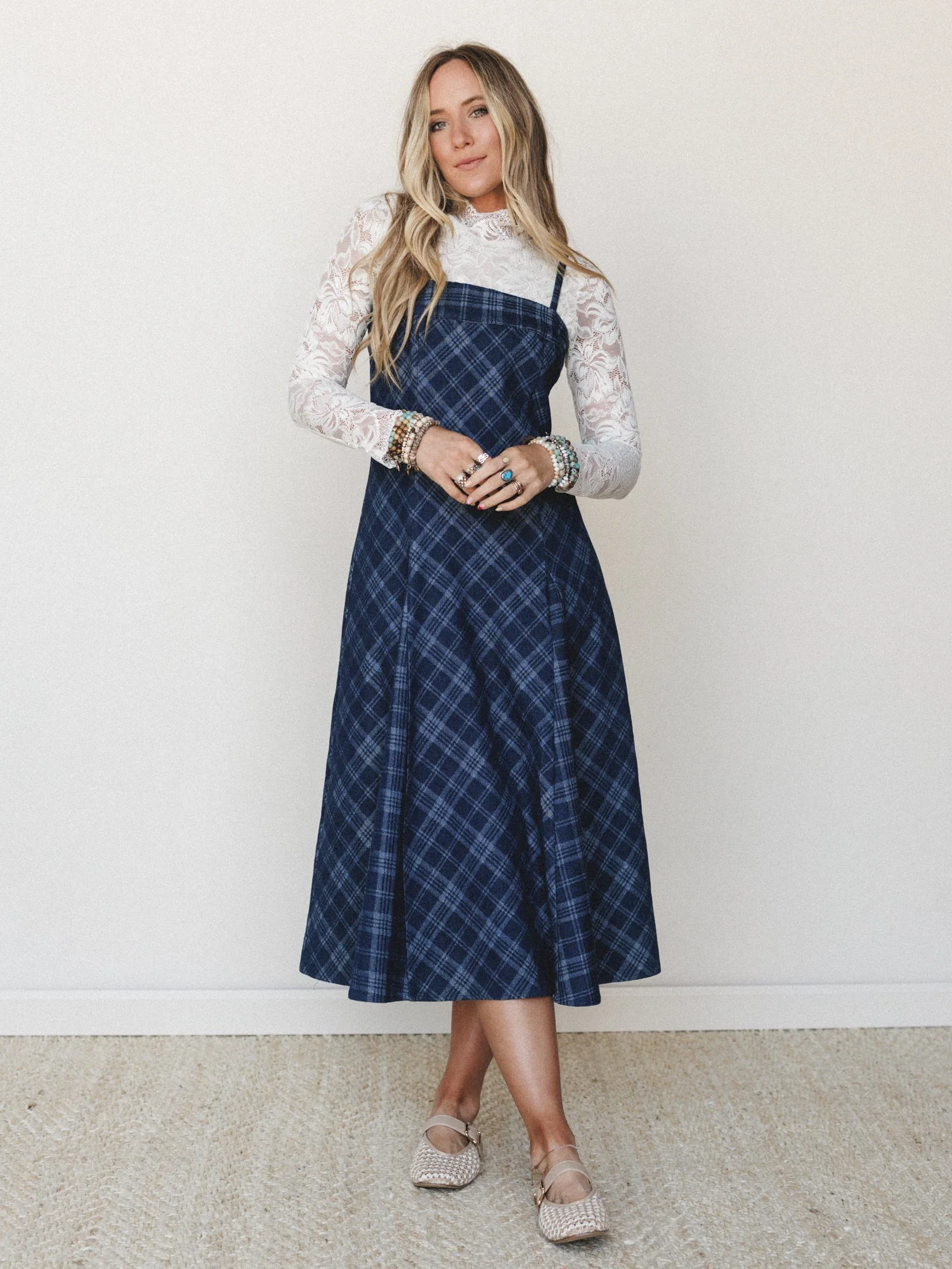 Country Fair Dress - Dark Denim - Image 4