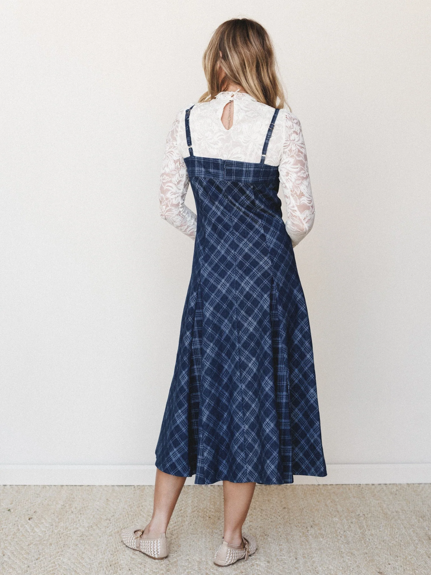 Country Fair Dress - Dark Denim - Image 5