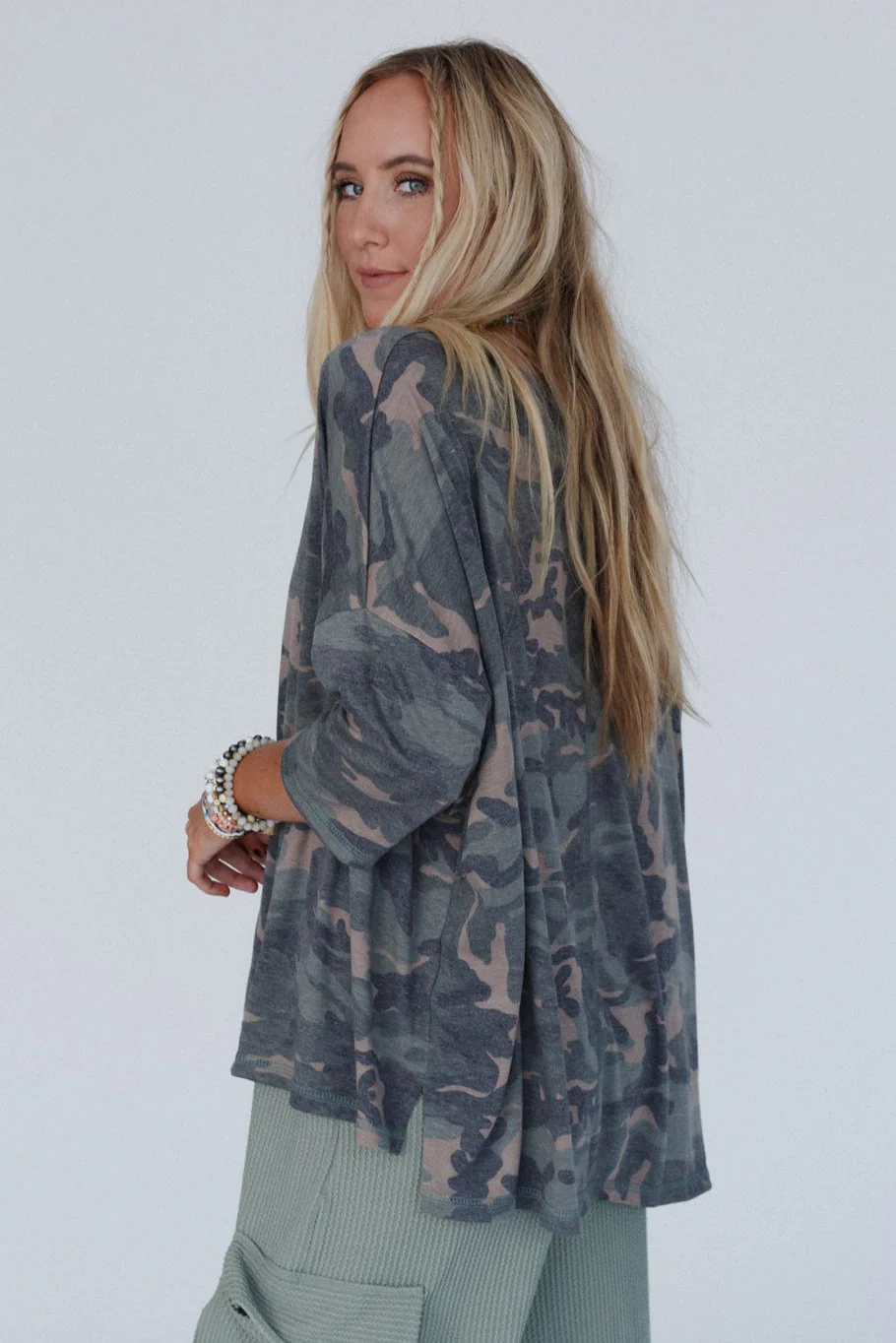 The Nest Country Girl Camo Top - Army - Image 4