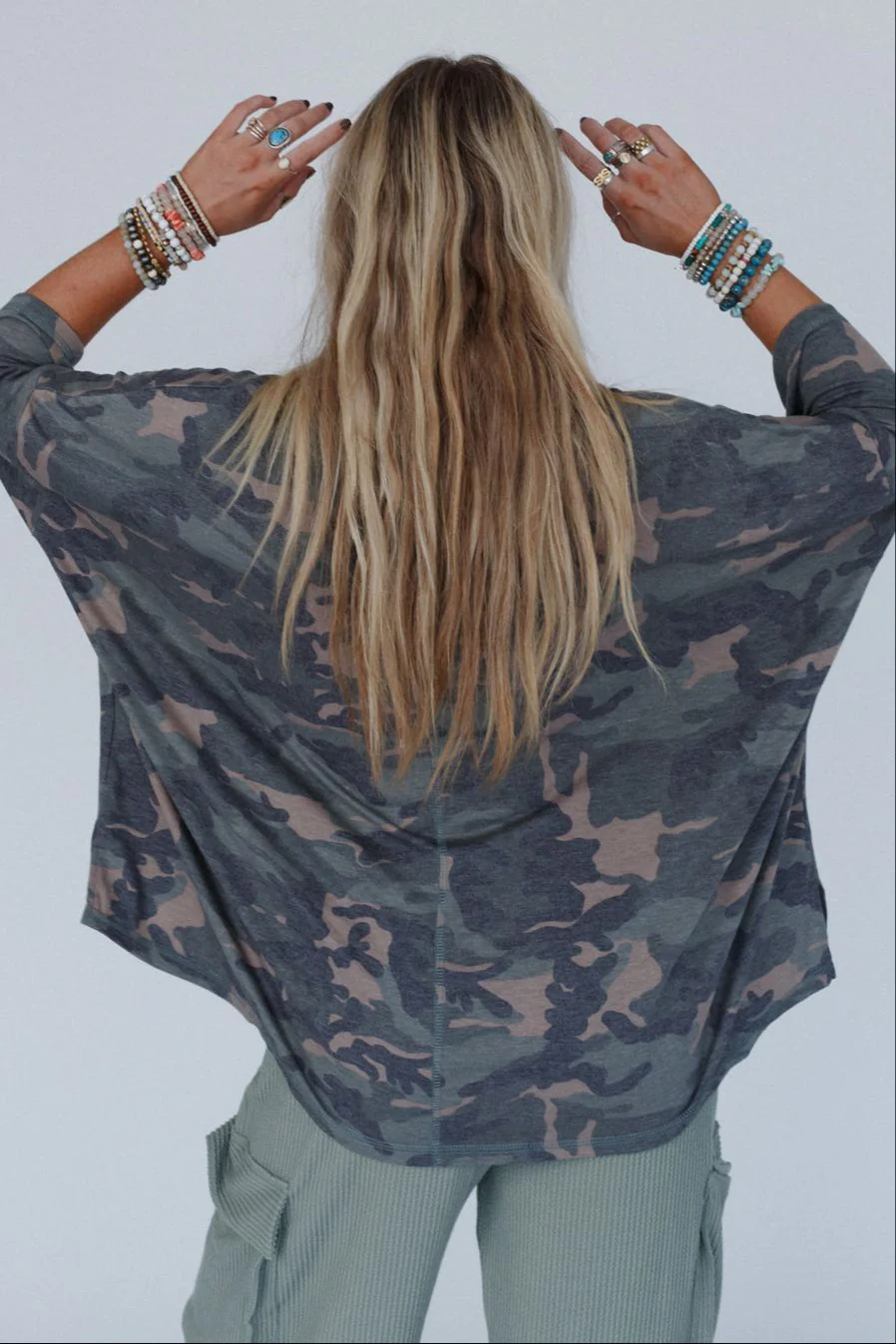 The Nest Country Girl Camo Top - Army - Image 5