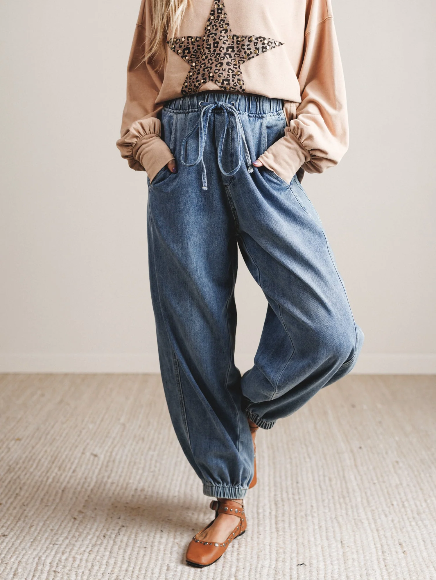 Cove Drifter Jogger Pants - Denim - Pre Order