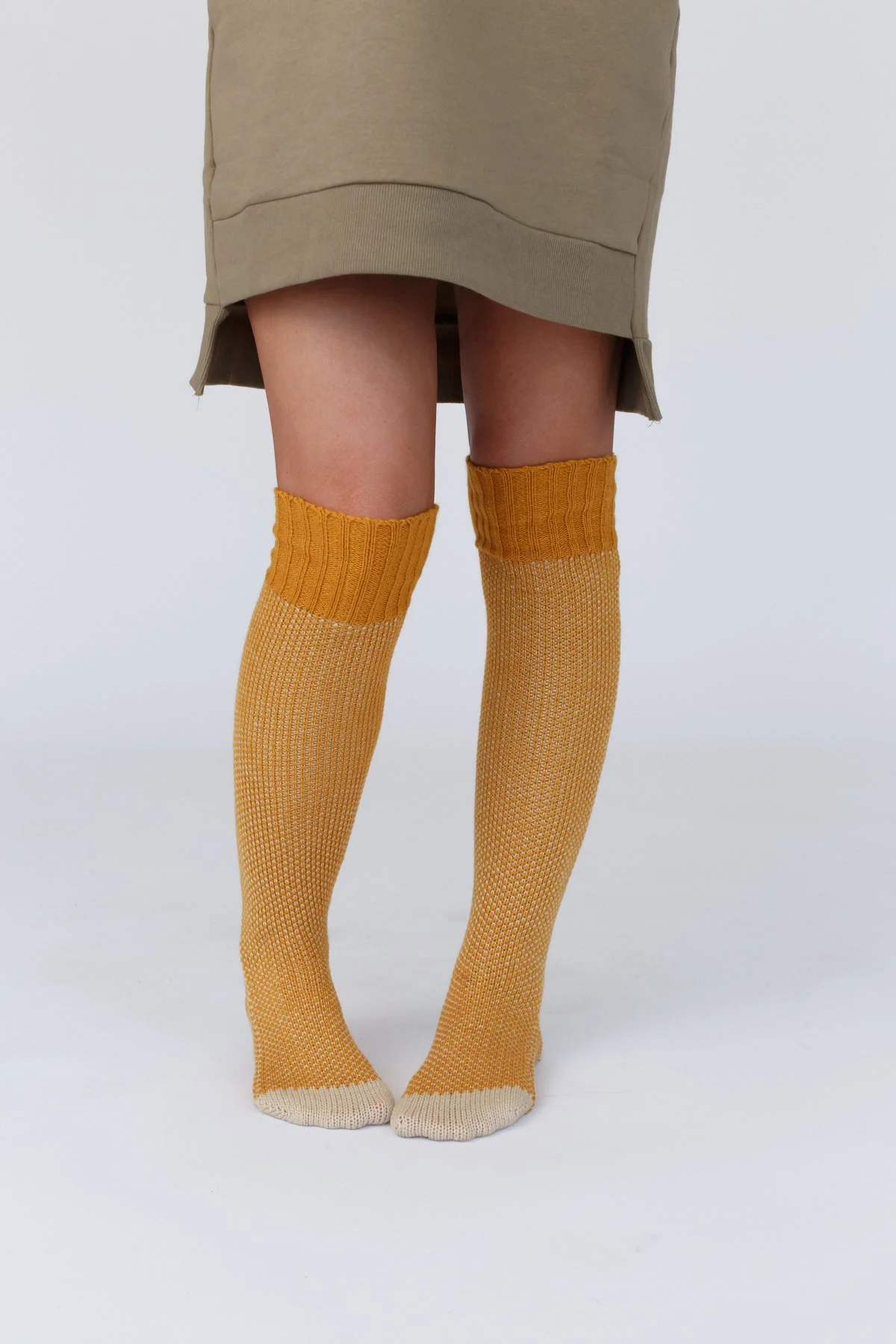 Cozy Cabin Lounge Socks - Mustard - Image 2