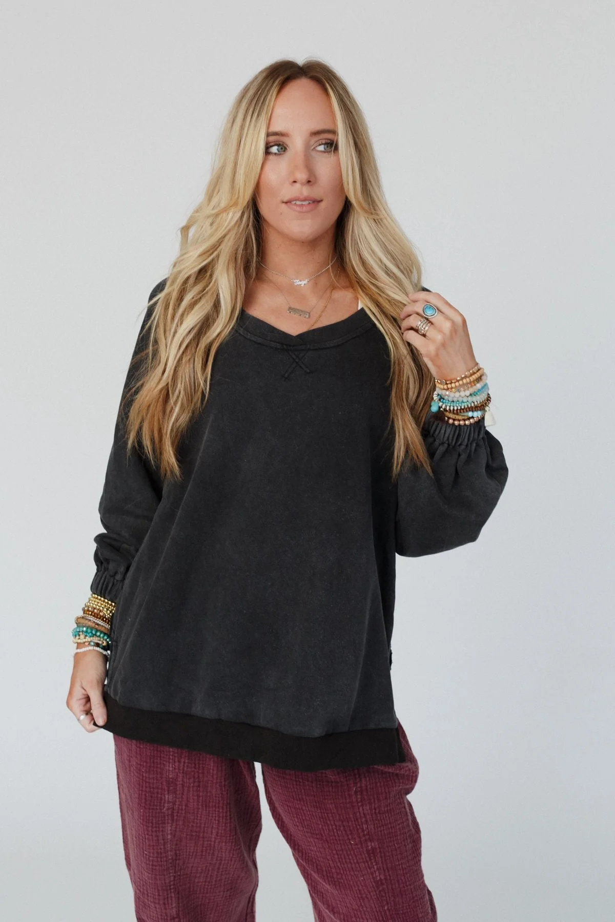 Crossed Paths Sweatshirt - Black - Image 2